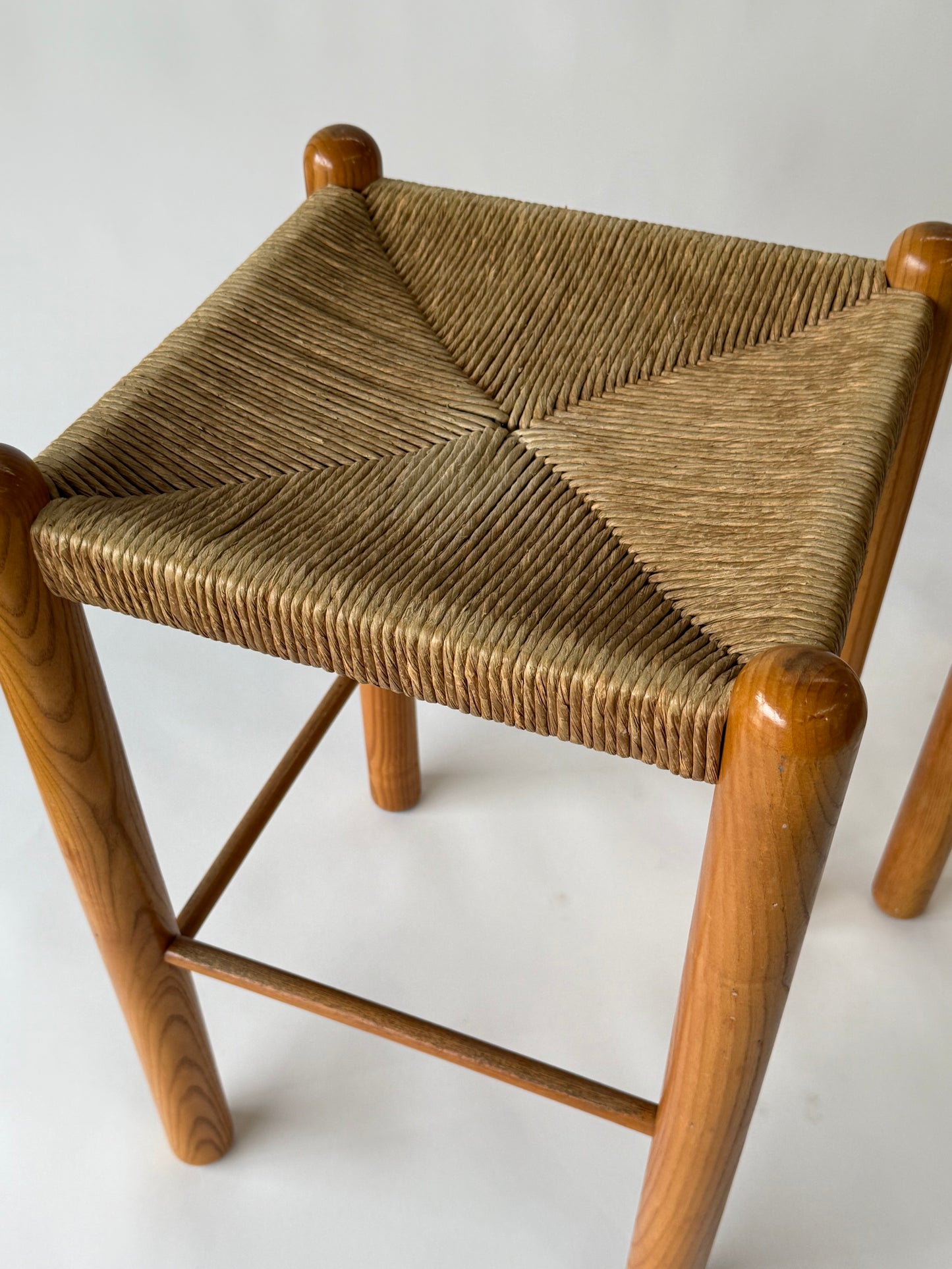 Vintage Rush Stool In The Style Of Perriand - Two Available
