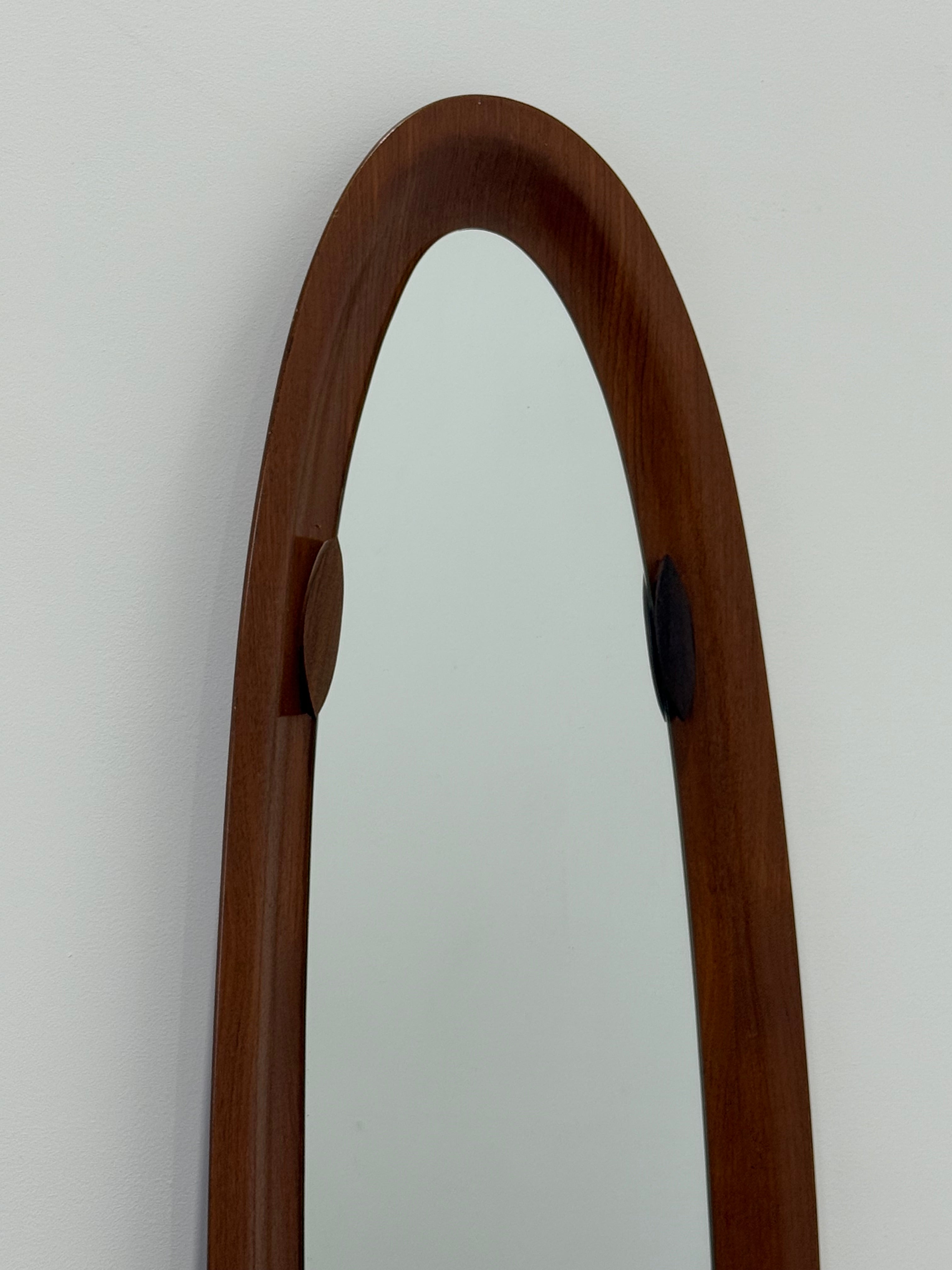 Italian Teak Mirror by Campo & Graffi, 1950’s