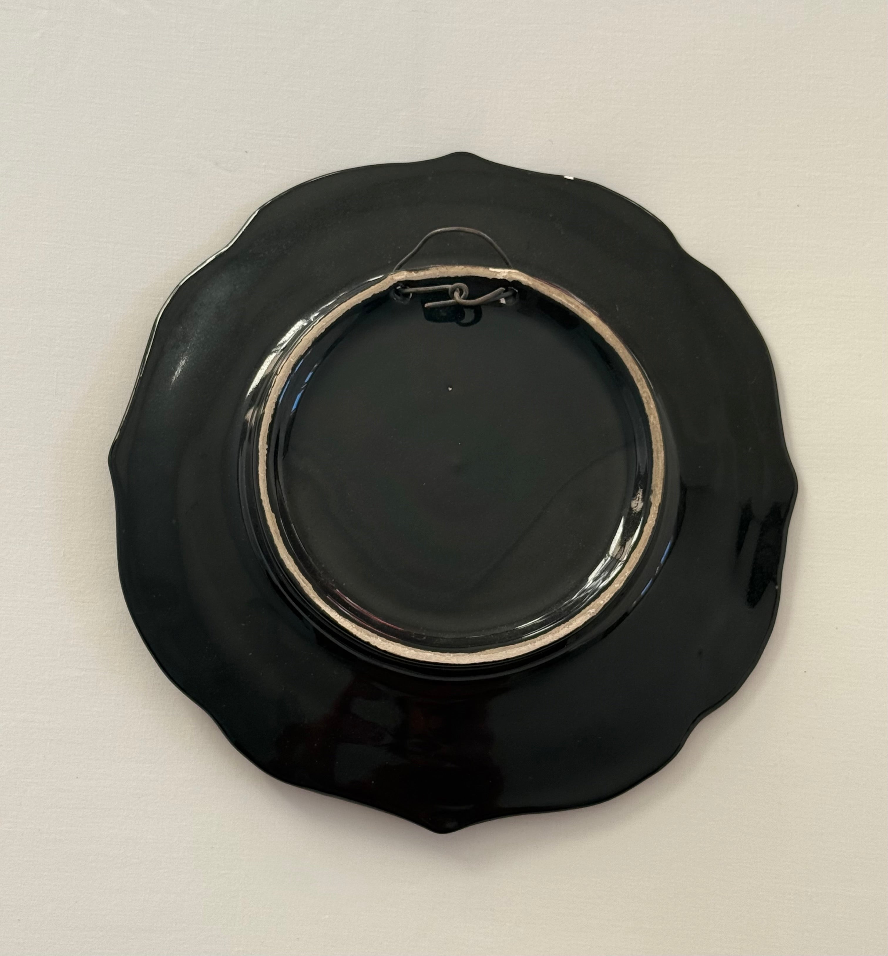 French Ceramic Majolica Wall Plate