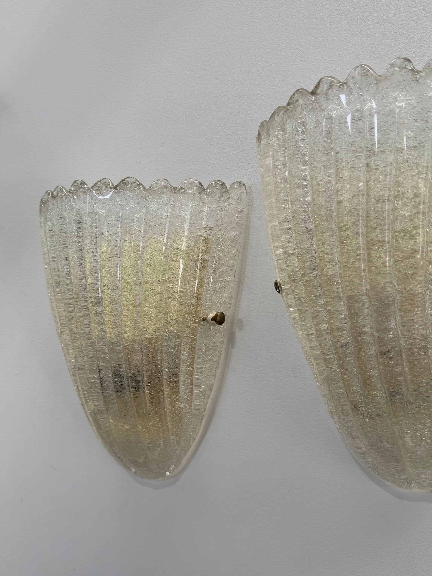 Pair of Murano Glass Wall Lights