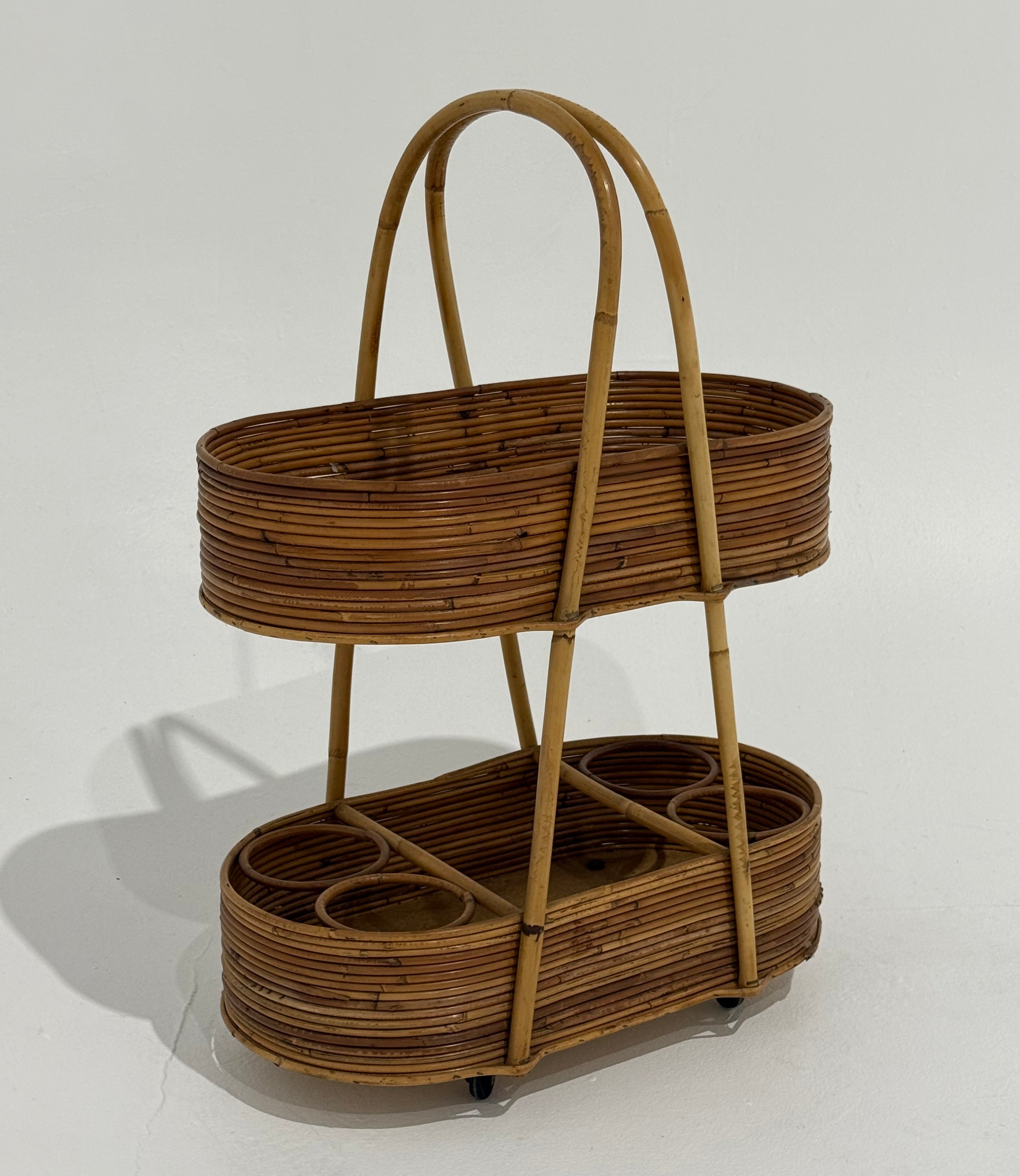 Italian 1960’s Bamboo Bar Trolley