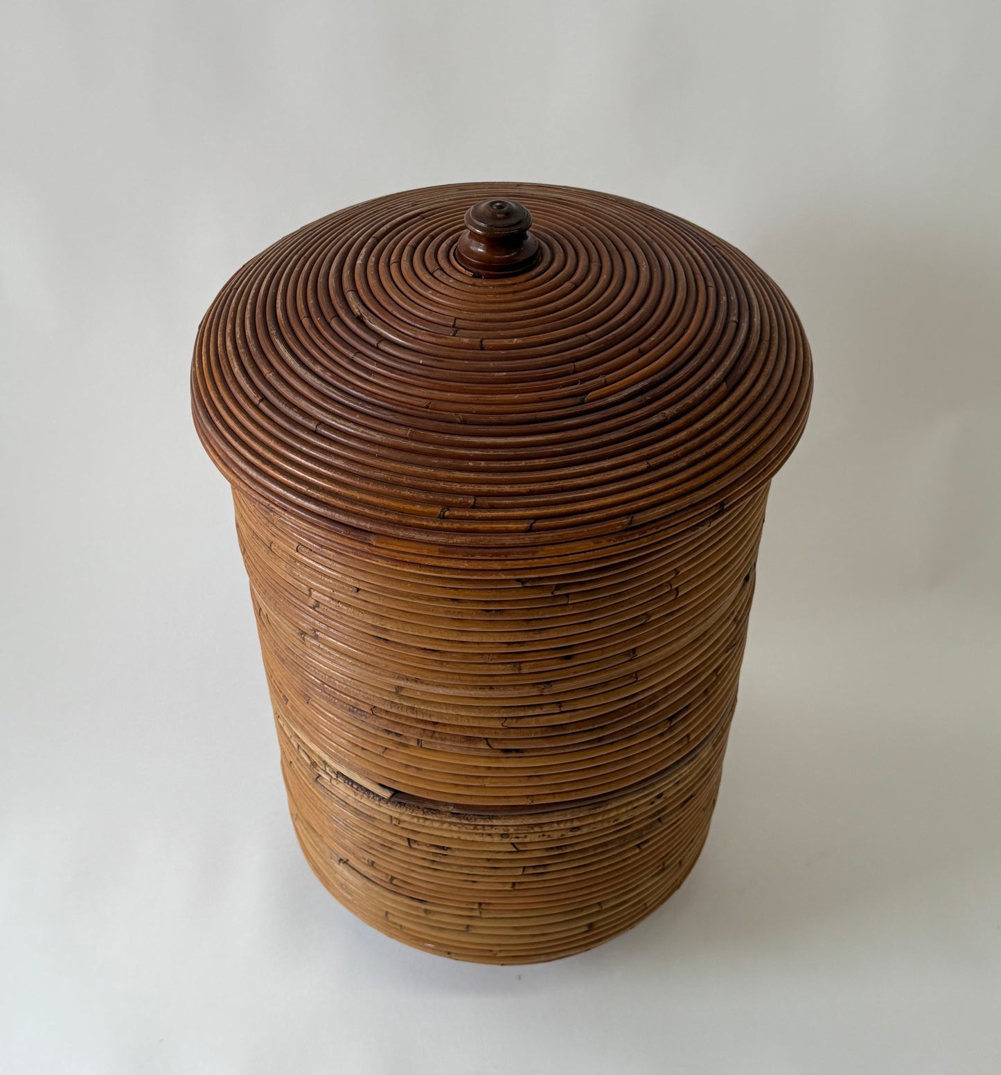 Italian Pencil Reed Bamboo Basket