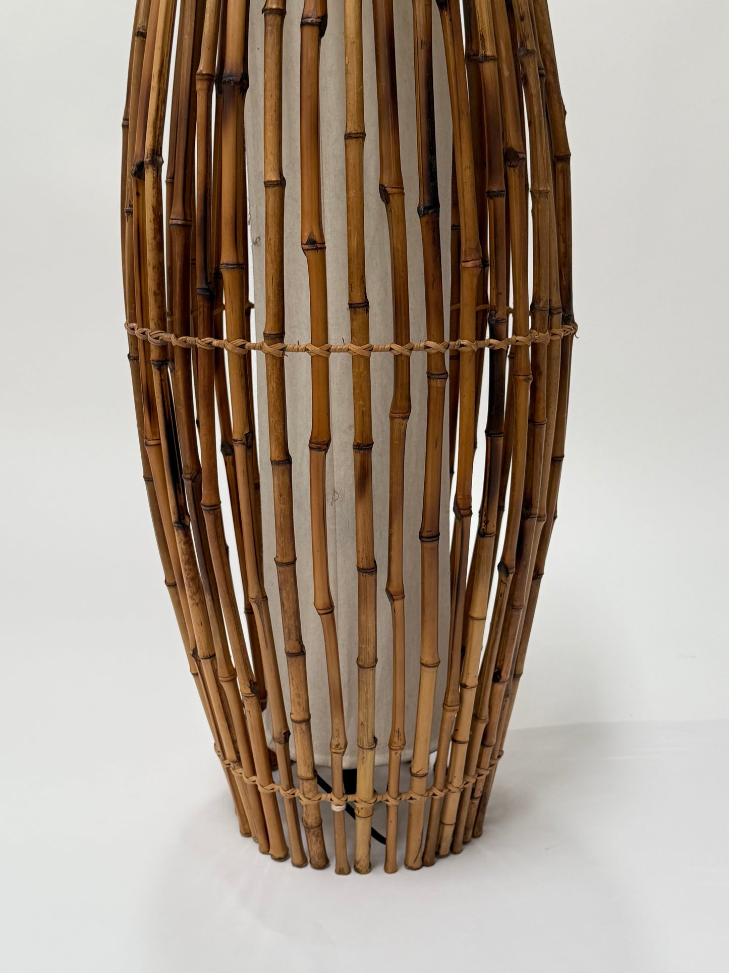Medium Italian Bamboo Floor Lamp