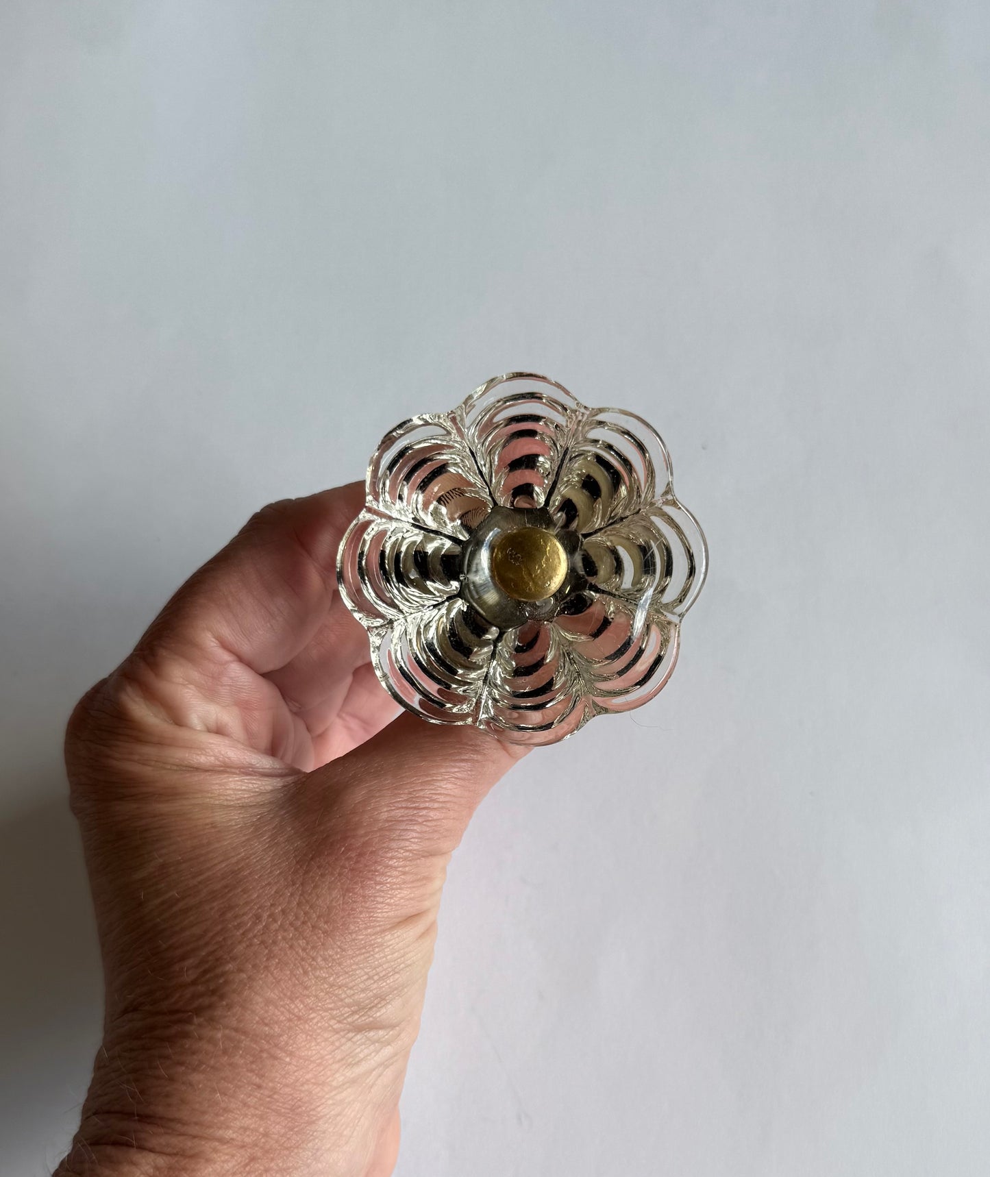 Italian Glass Drawer/Door Pulls - 1 Available