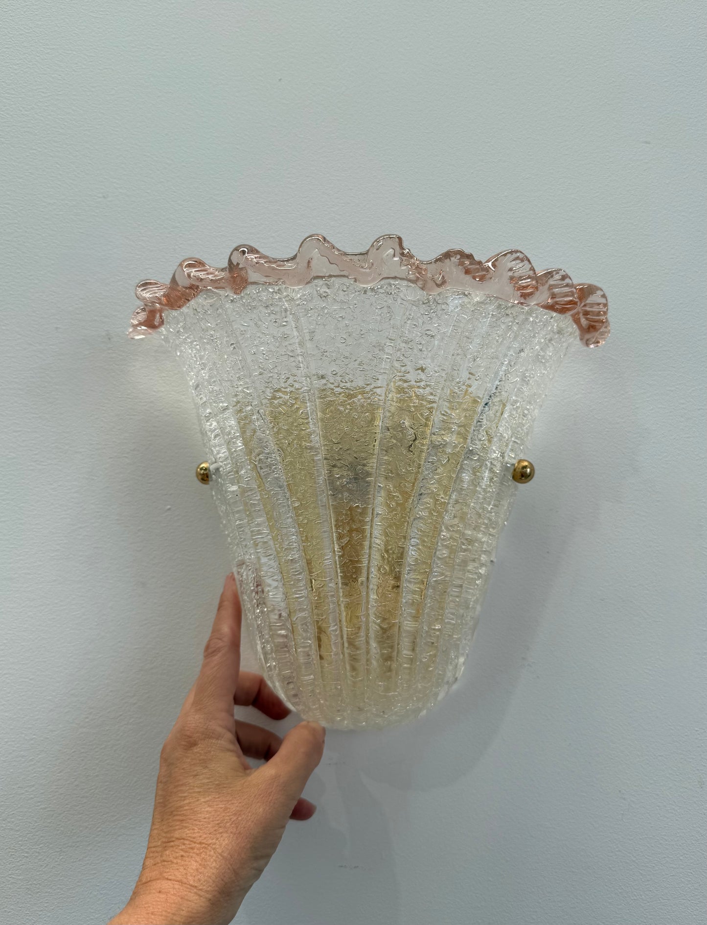 Vintage Murano Wall Lights - Two Available