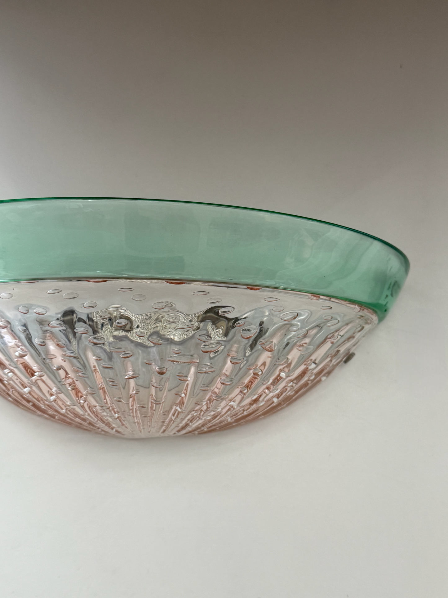 Pair of Demi Lune Murano Wall Lights