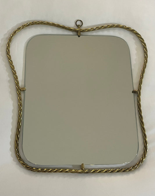 1950’s Italian Brass Fontana Arte Mirror - Two Available