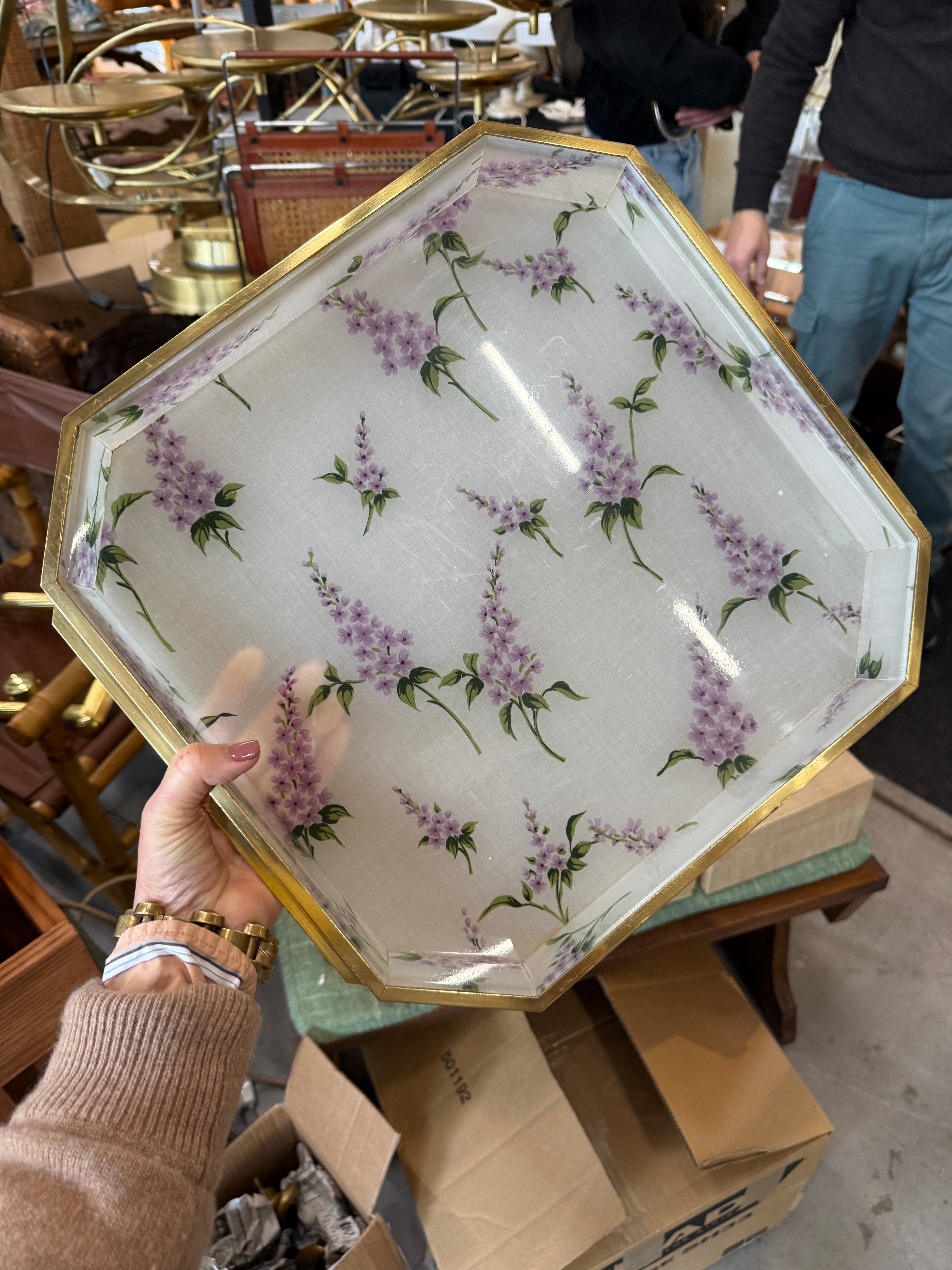 PRE-ORDER: Italian Floral Perspex Tray