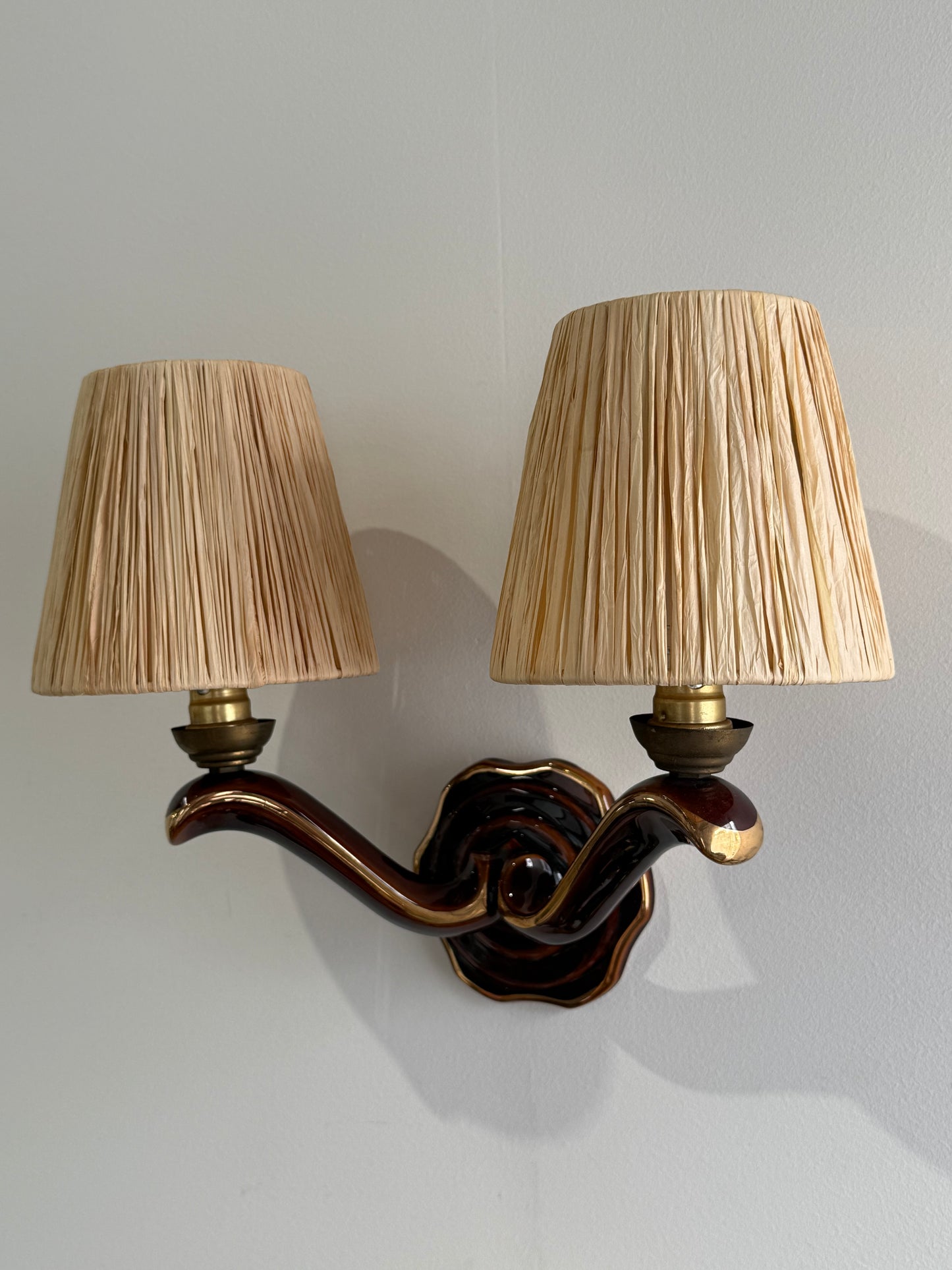 1950’s French Ceramic Wall Light