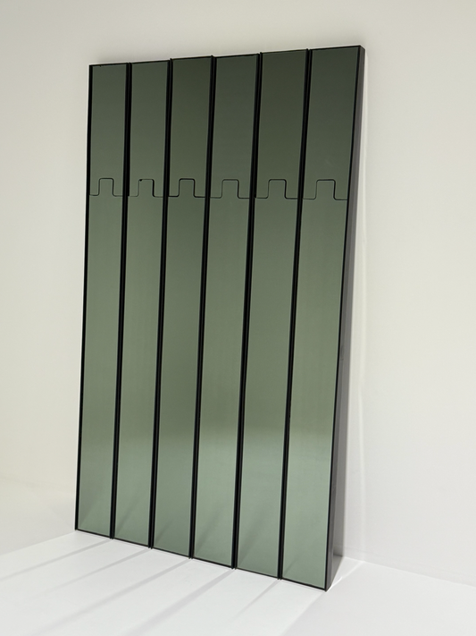 Vintage Gronda Mirror & Coat Rack by Luciano Bertoncini for Elco - 6 Panels Available