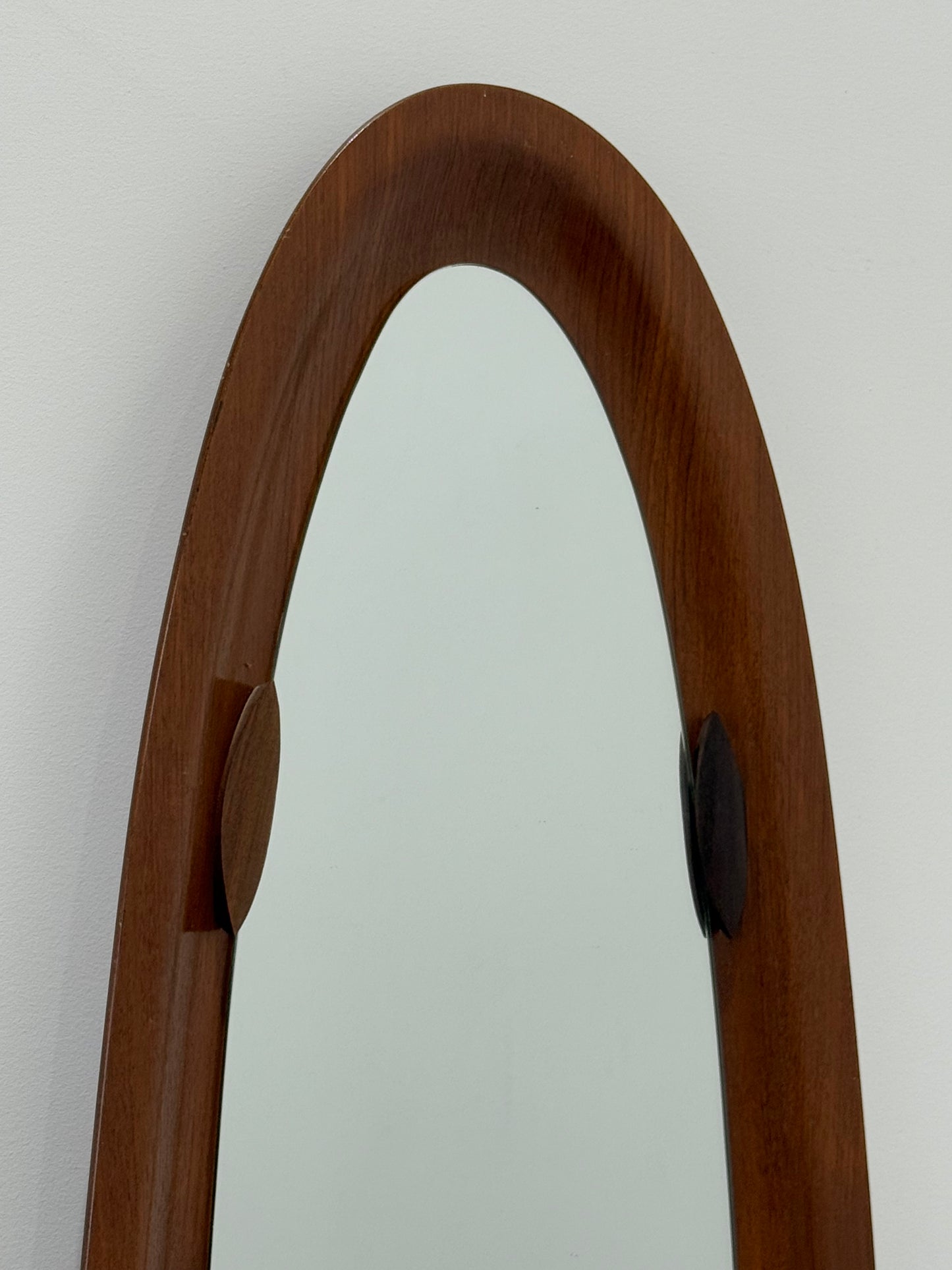 Italian Teak Mirror by Campo & Graffi, 1950’s