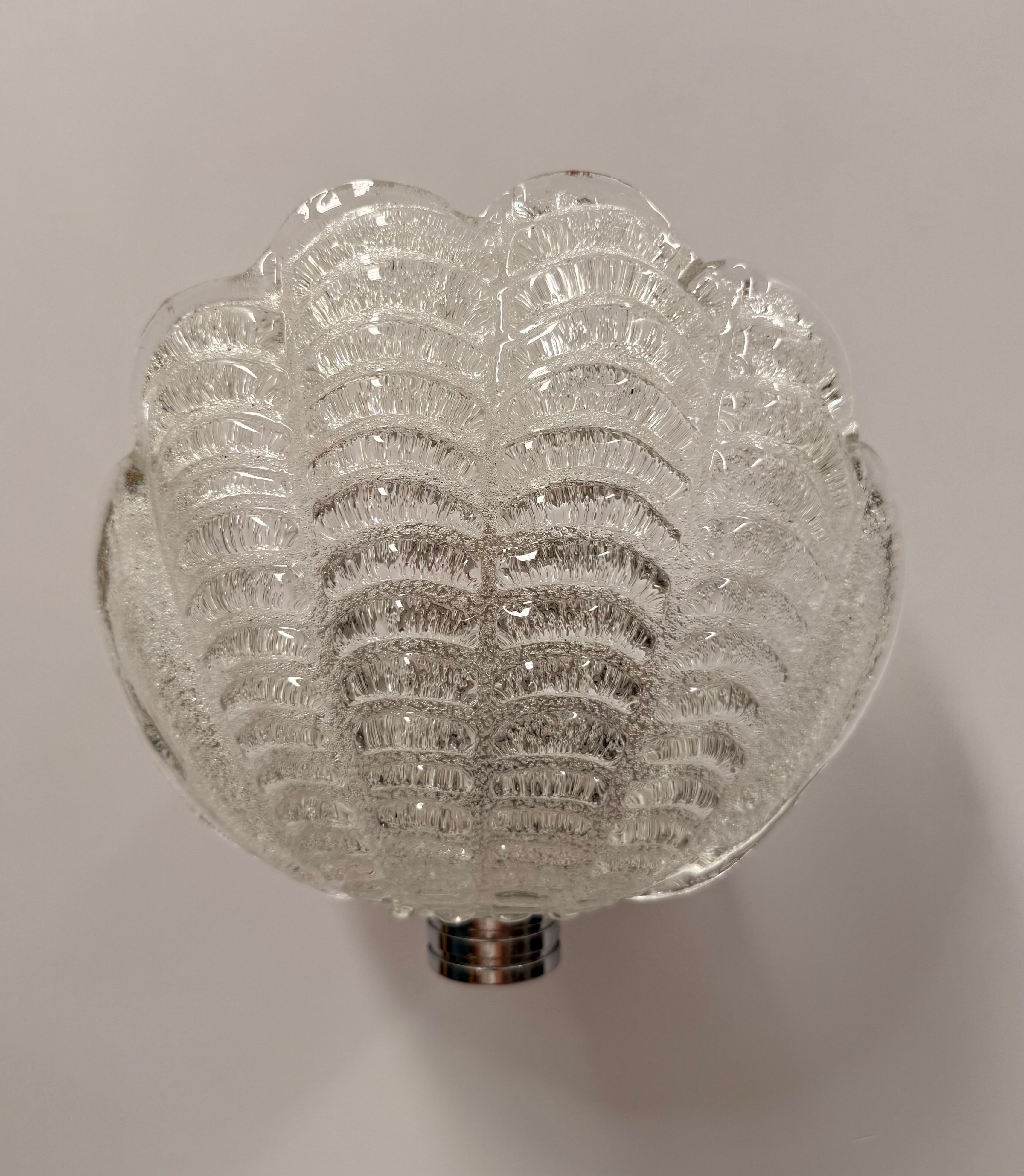 Murano Glass Shell Wall Light - Three Available