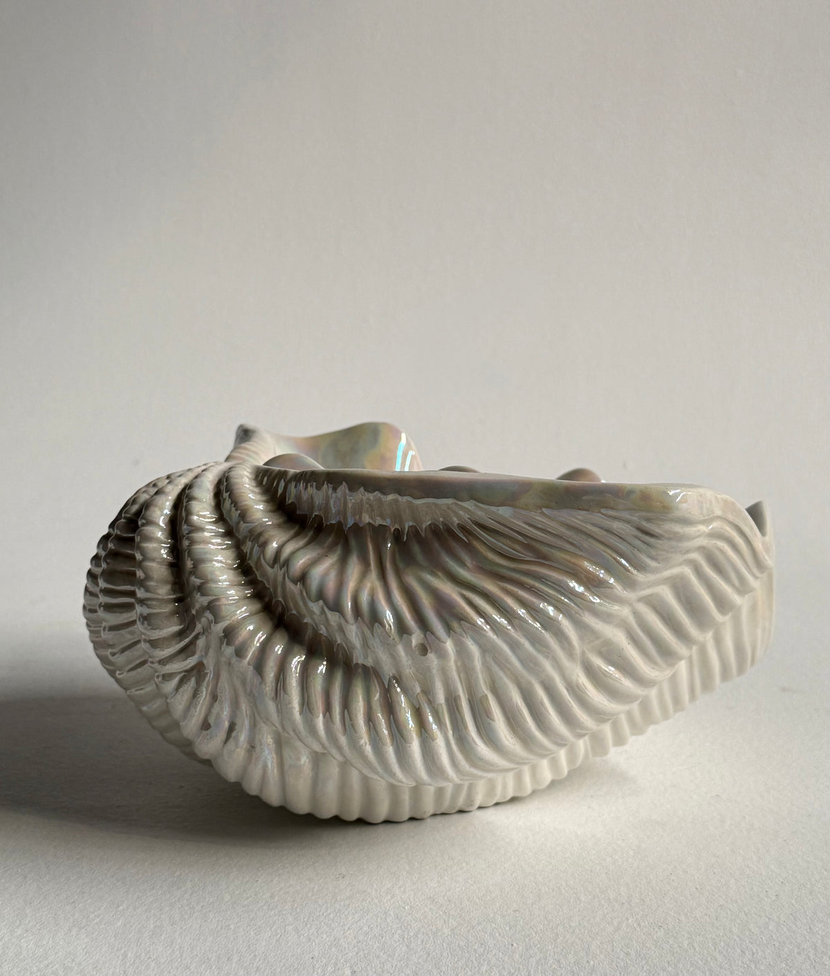 Italian Opalescent Ceramic Shell