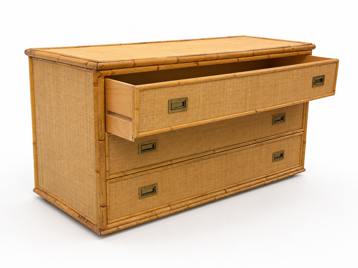 Italian Bamboo Drawers by Dal Vera