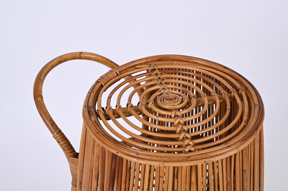 Italian 1960’s Bamboo Bar Trolley by Bonacina