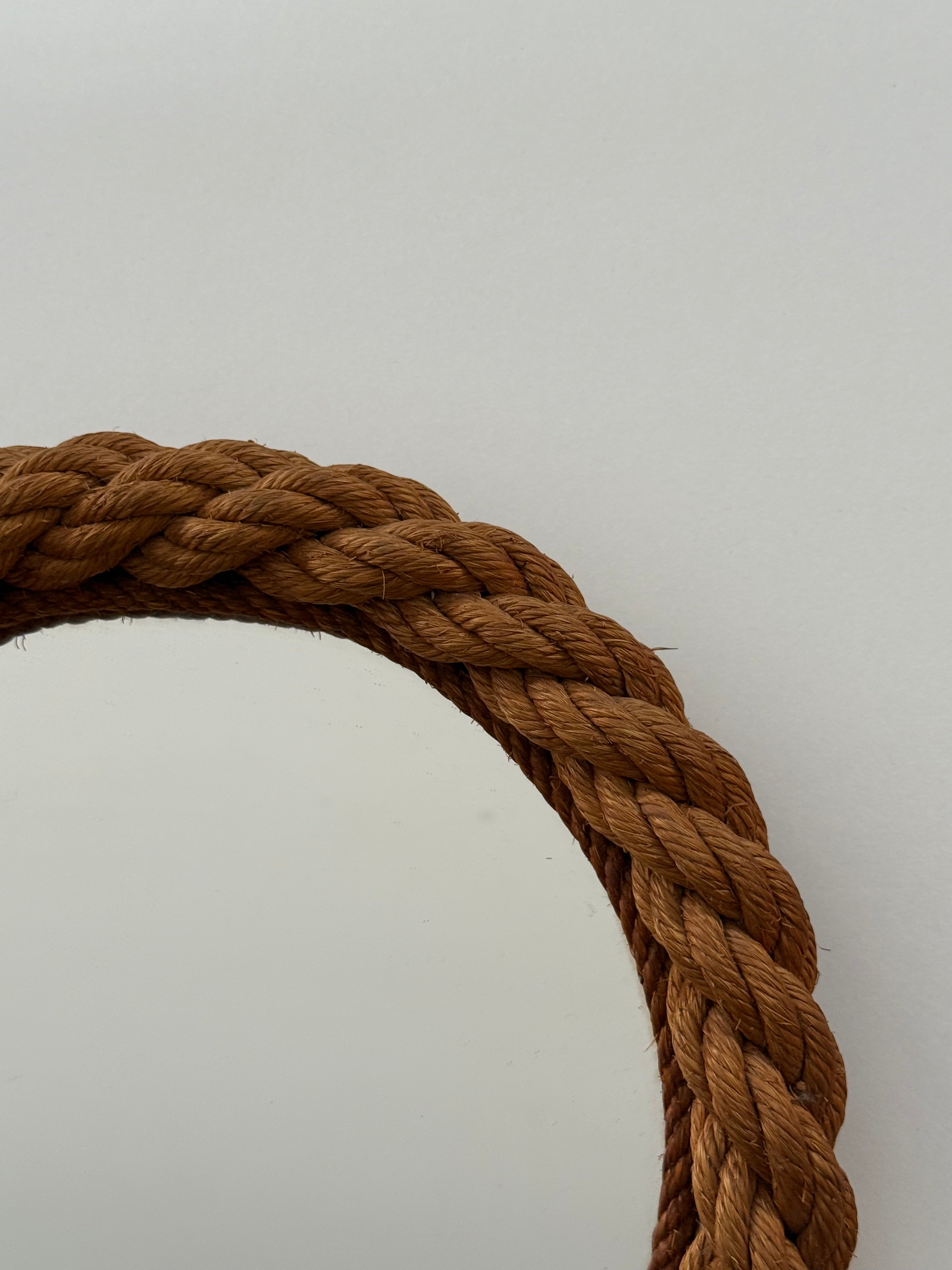 1960’s French Rope Mirror by Audoux Minet