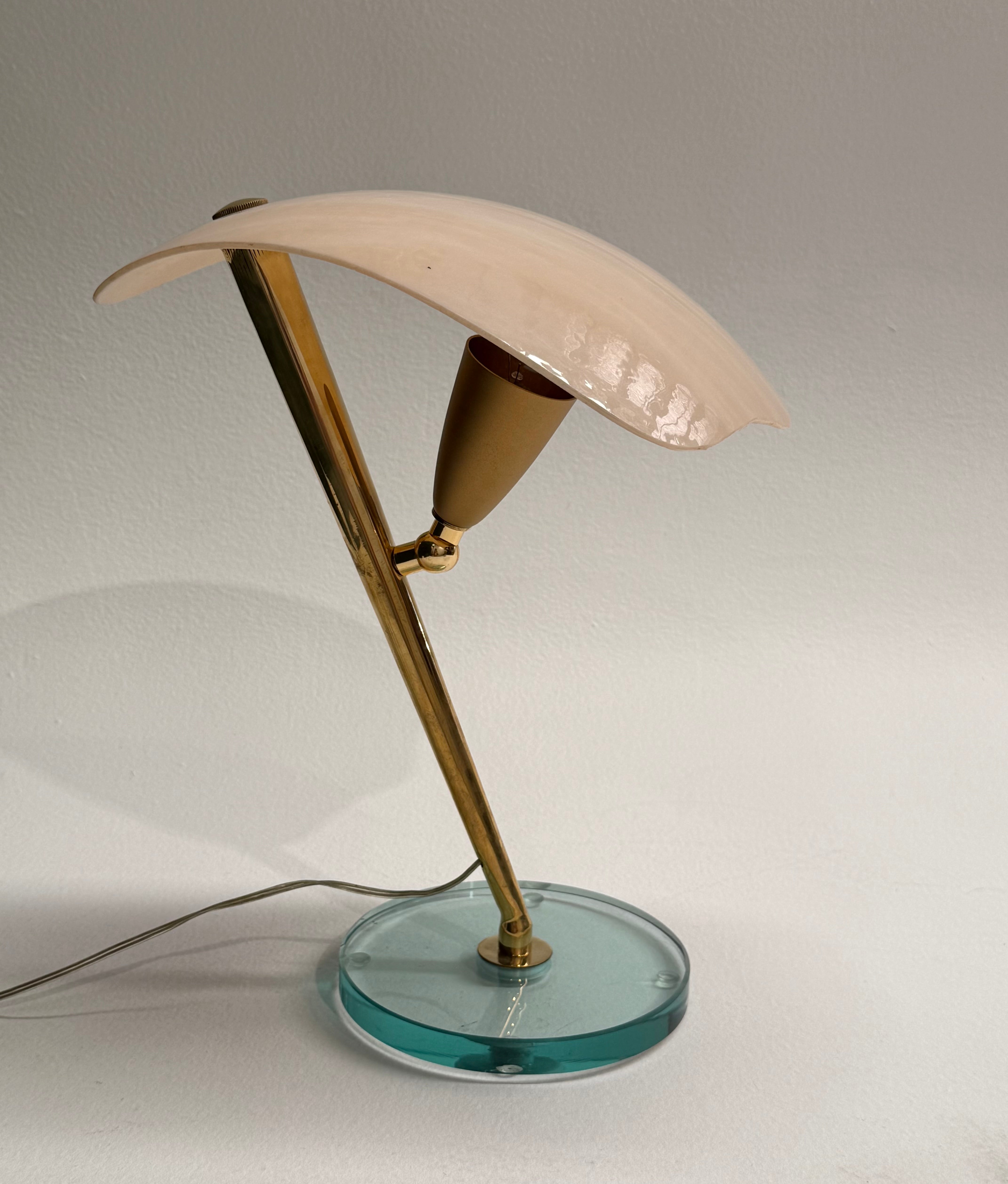 Italian Glass Table Lamp - Two Available
