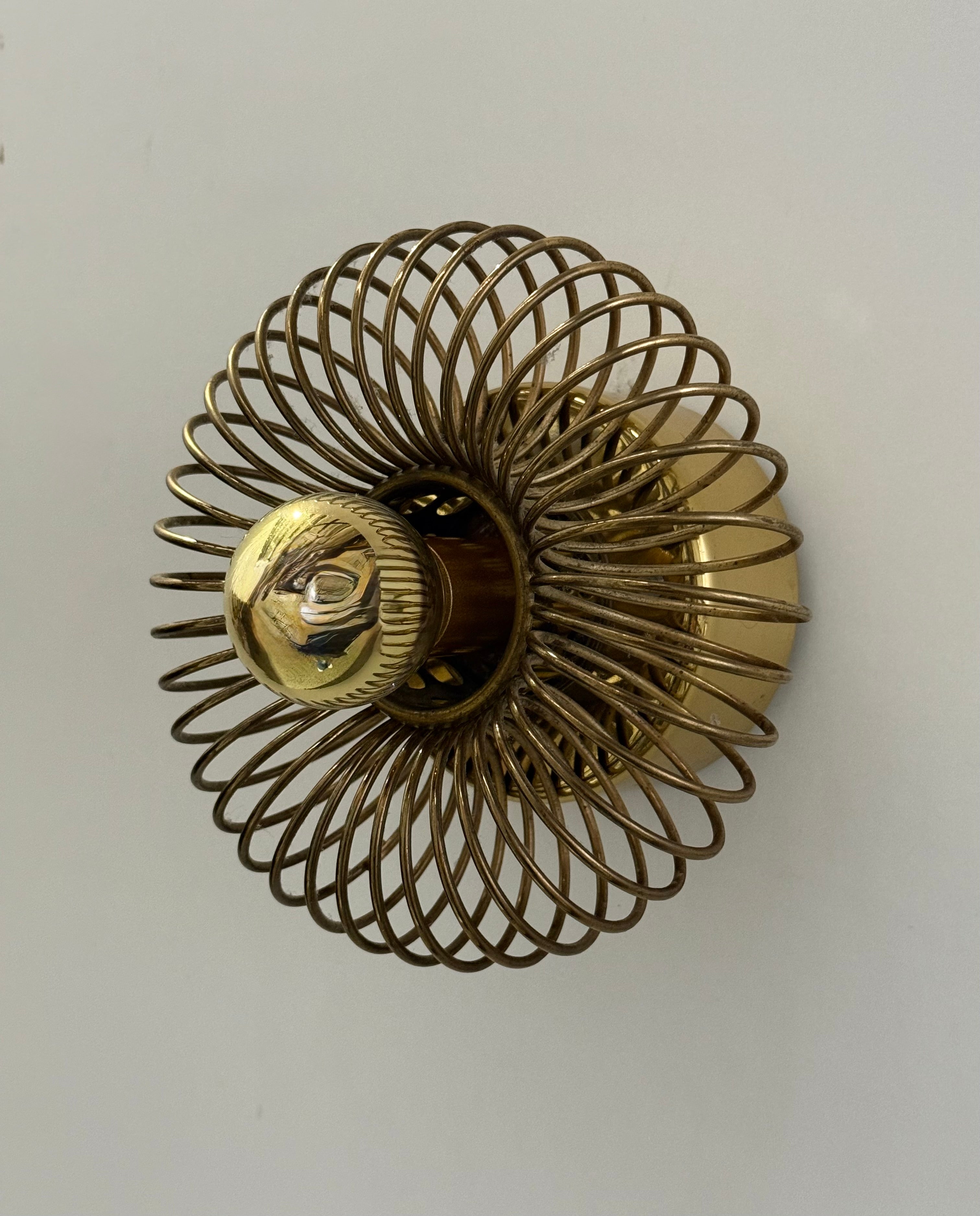 Pair of 1970's "Spring" Wall Lights by Oxar