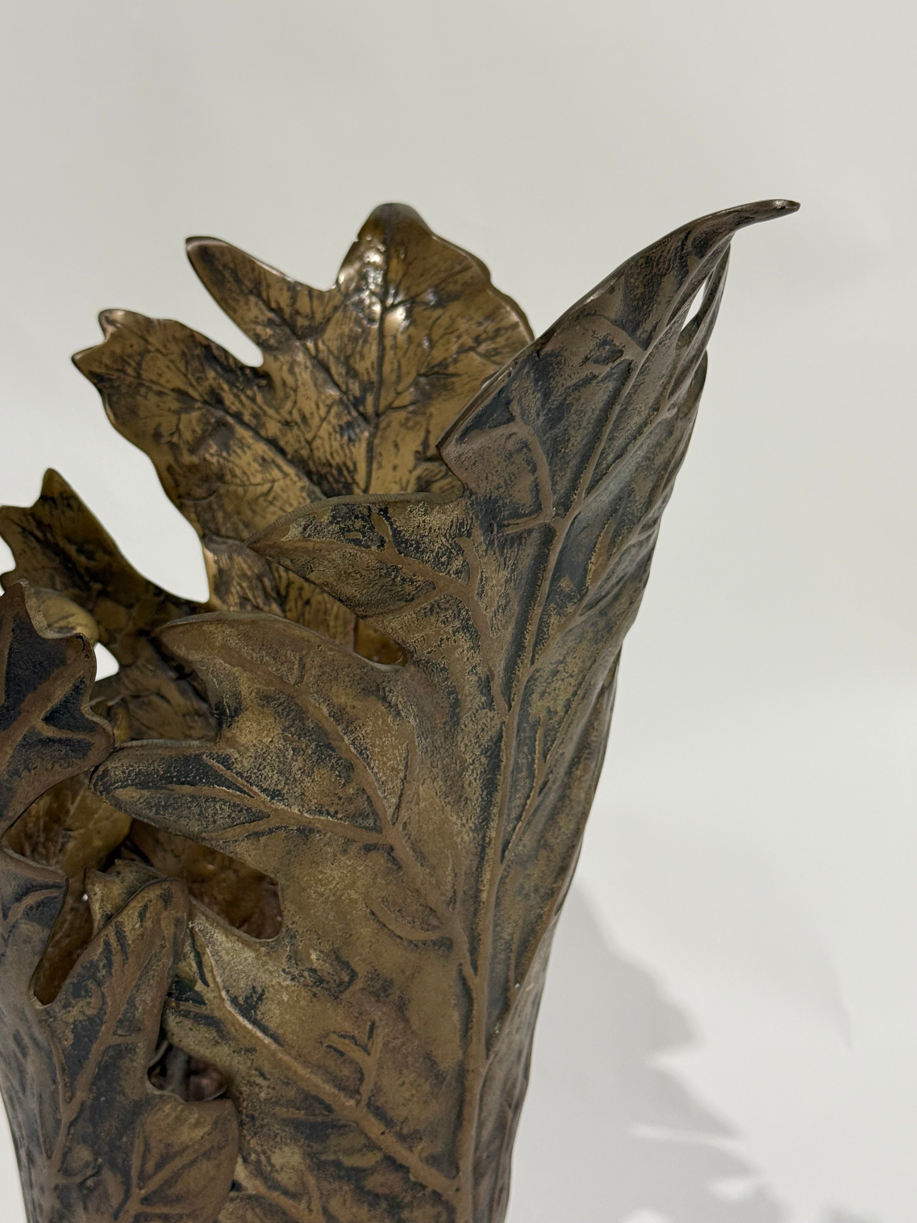 Vintage Bronze Umbrella Holder by Gabriella Crespi