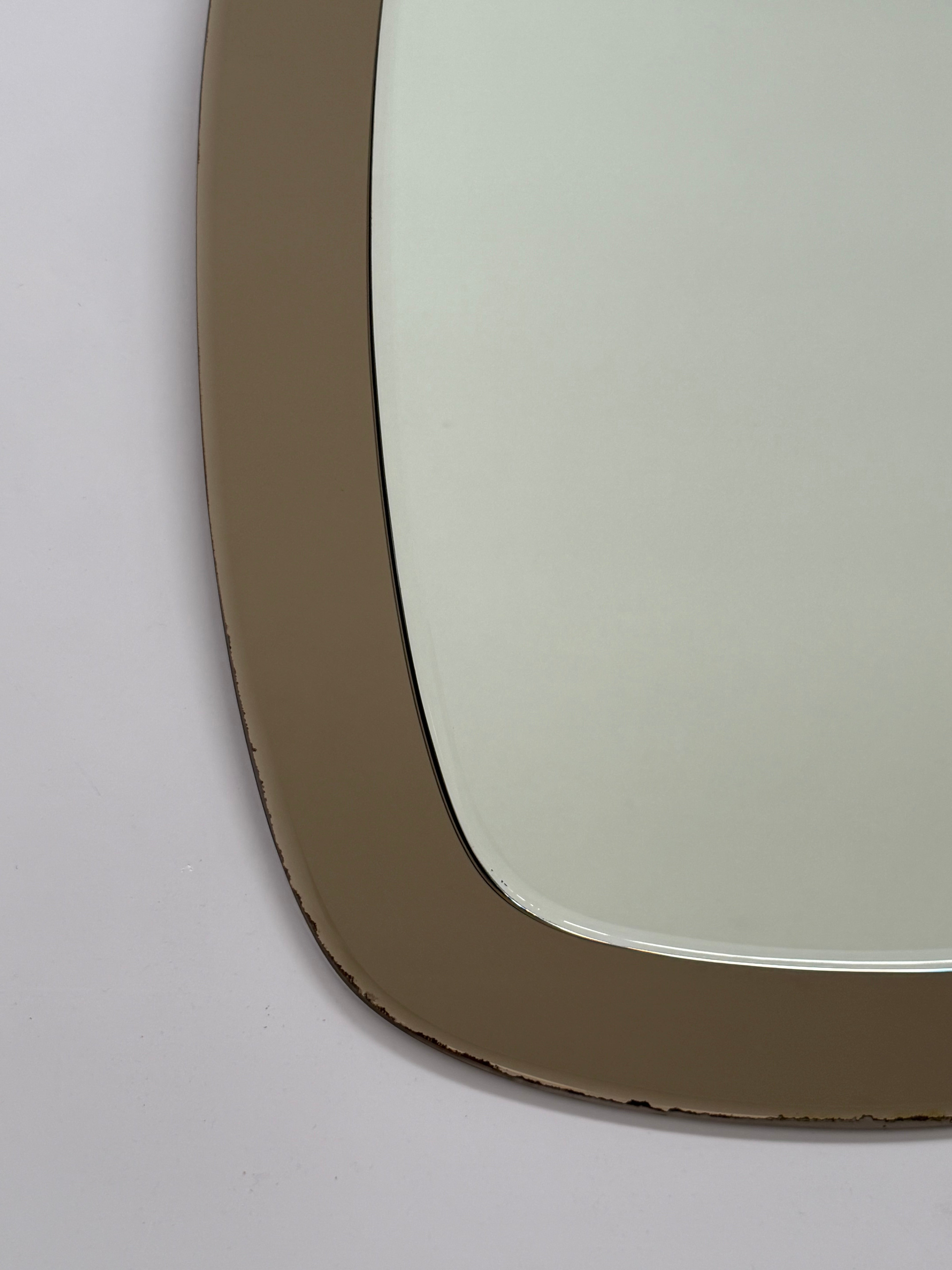 Vintage Italian Coloured Glass Mirror