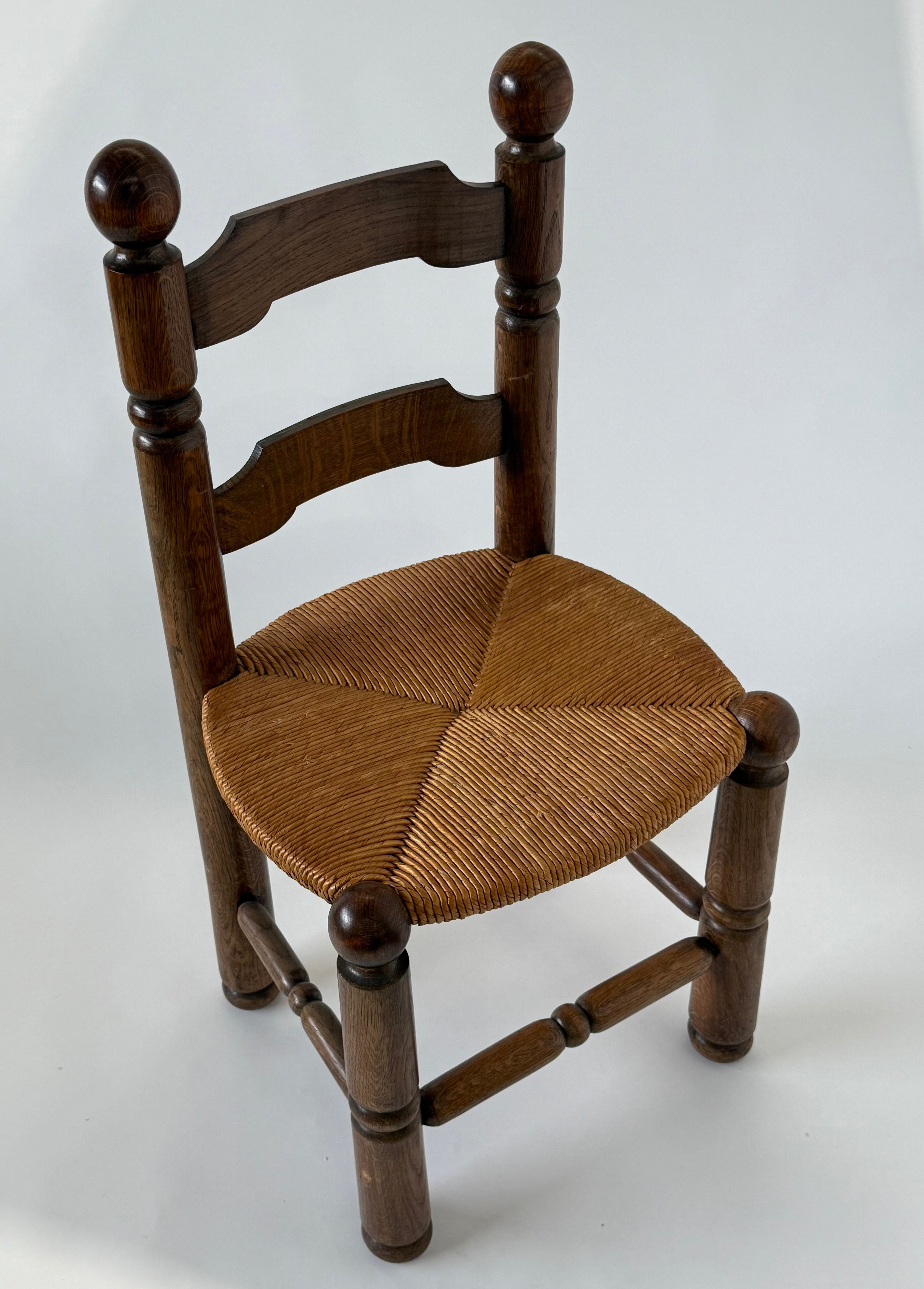French Brutalist Chair by Charles Dudouyt