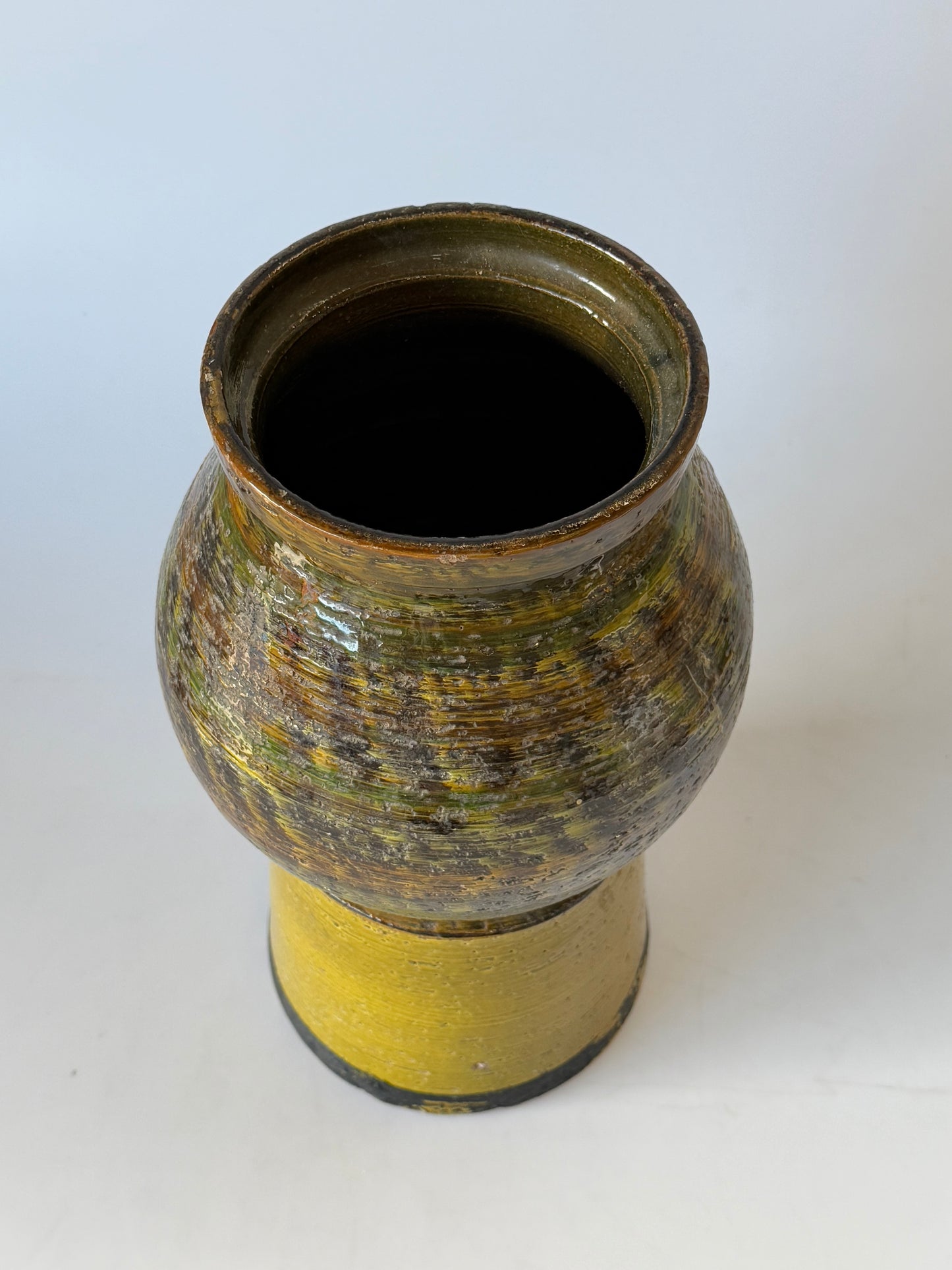 Large Vintage Italian Ceramic Vase by Bitossi
