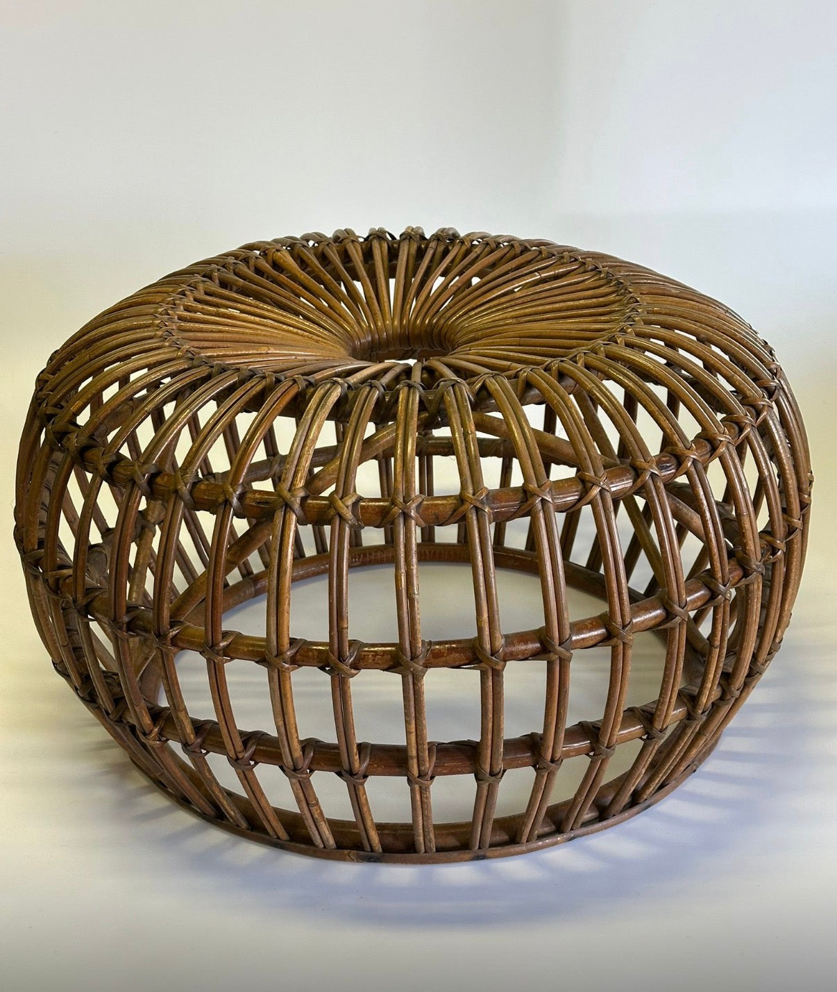 PRE-ORDER: Vintage Italian Bamboo Stool by Franco Albini - Two Available