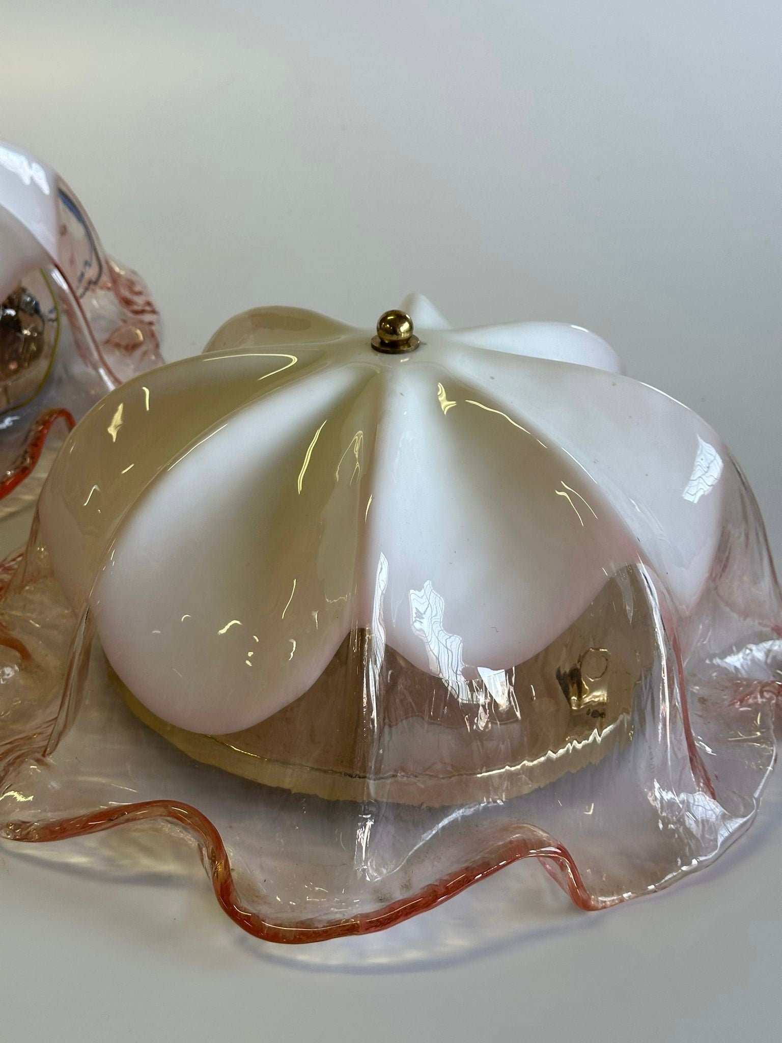 Murano Flush Mount Ceiling Light - Two Available