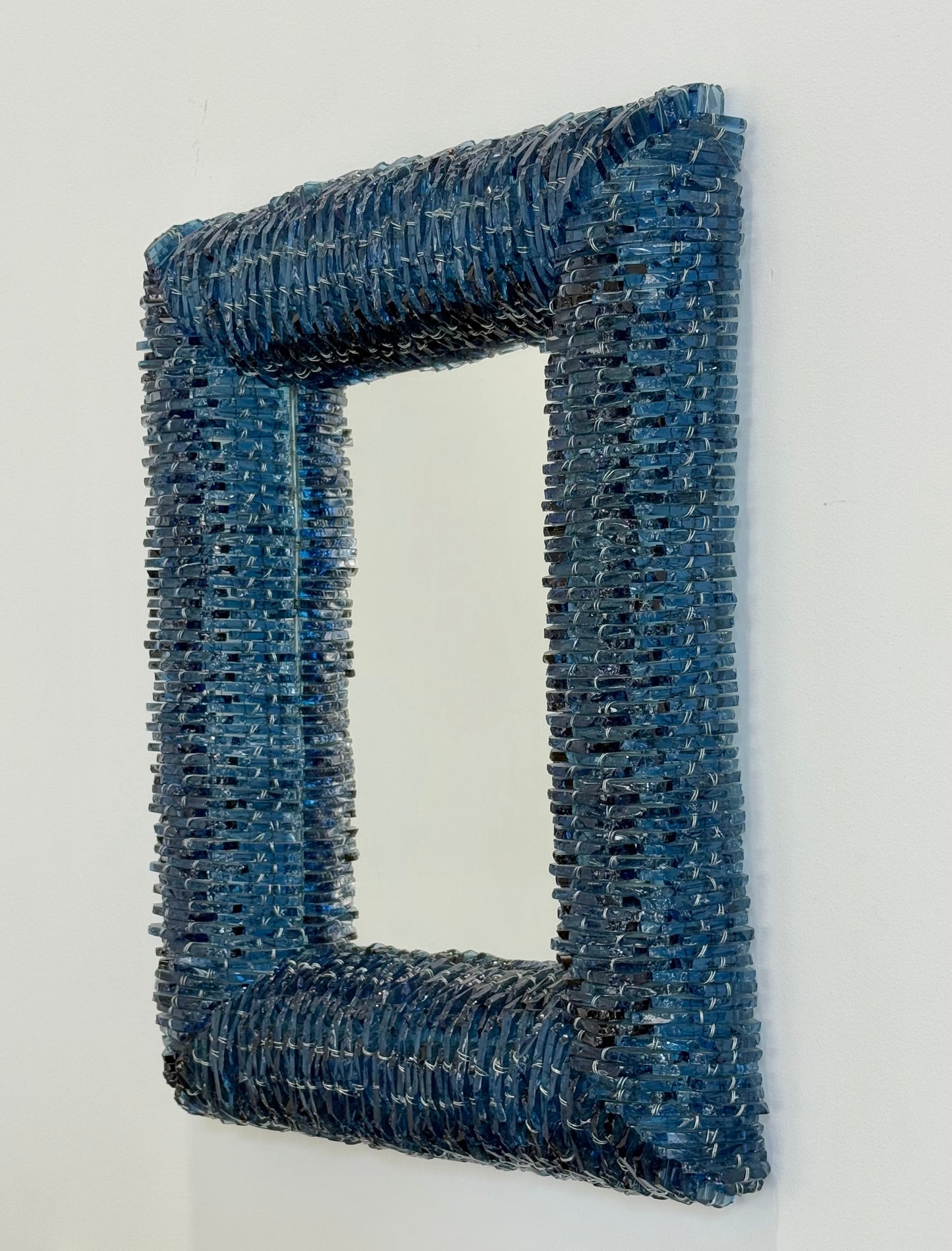 Vintage Italian Segmented Glass Mirror