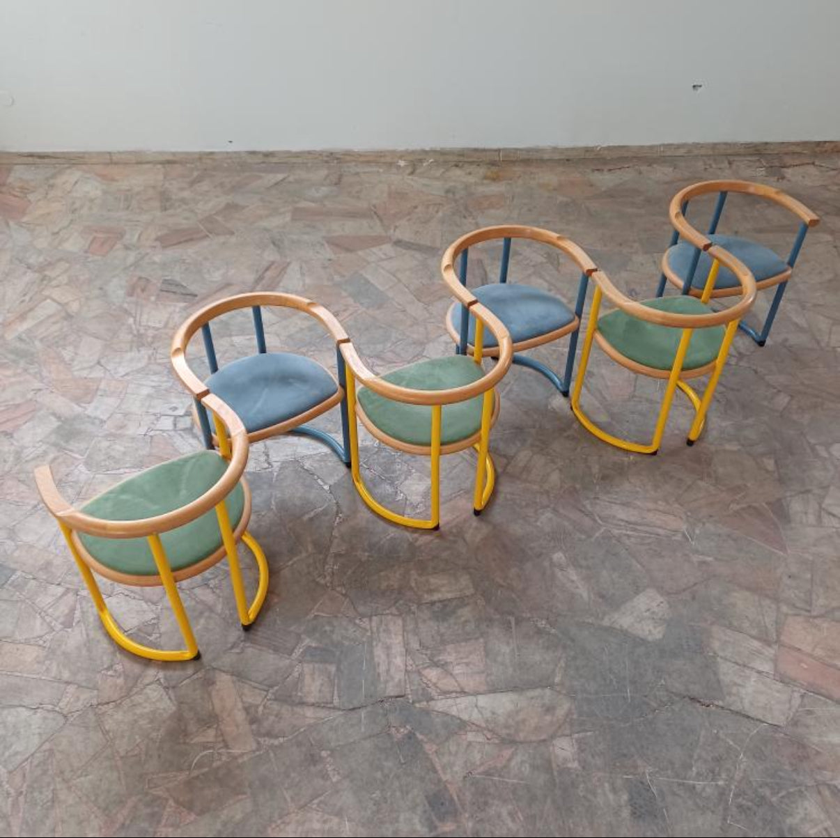 PRE ORDER “Achillea” Dining Chairs by Tito Agnoli. 24 Available