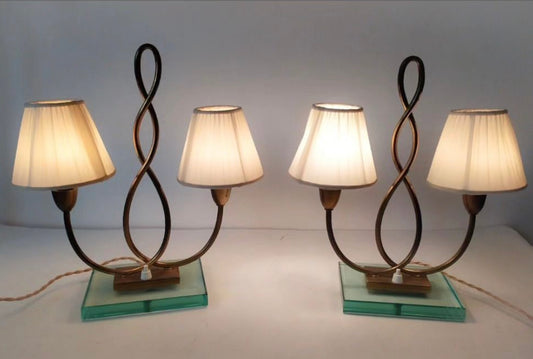 1950’s Italian Brass Table Lamp - Two Available
