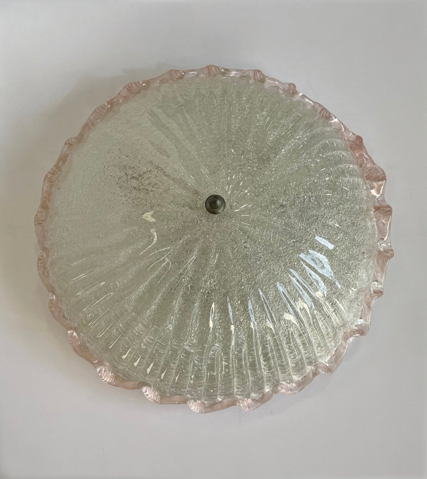 Vintage Murano Glass Flush Mount Ceiling Light