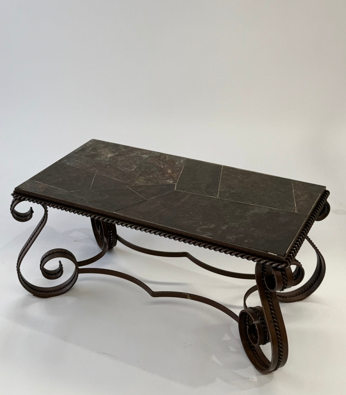 French Slate Coffee Table by Robert Merceris