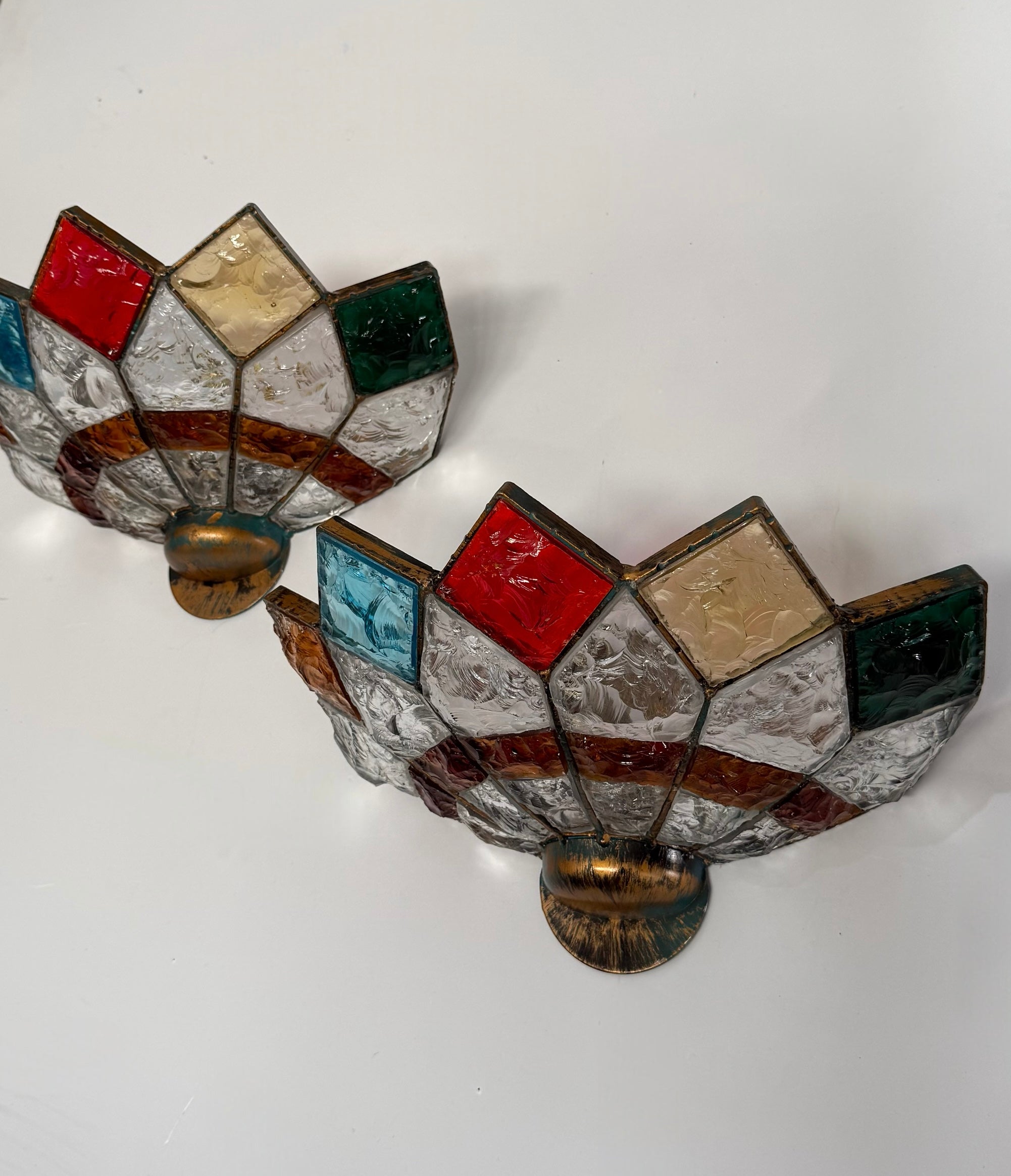 Pair of Murano Wall Lights by Poliarte