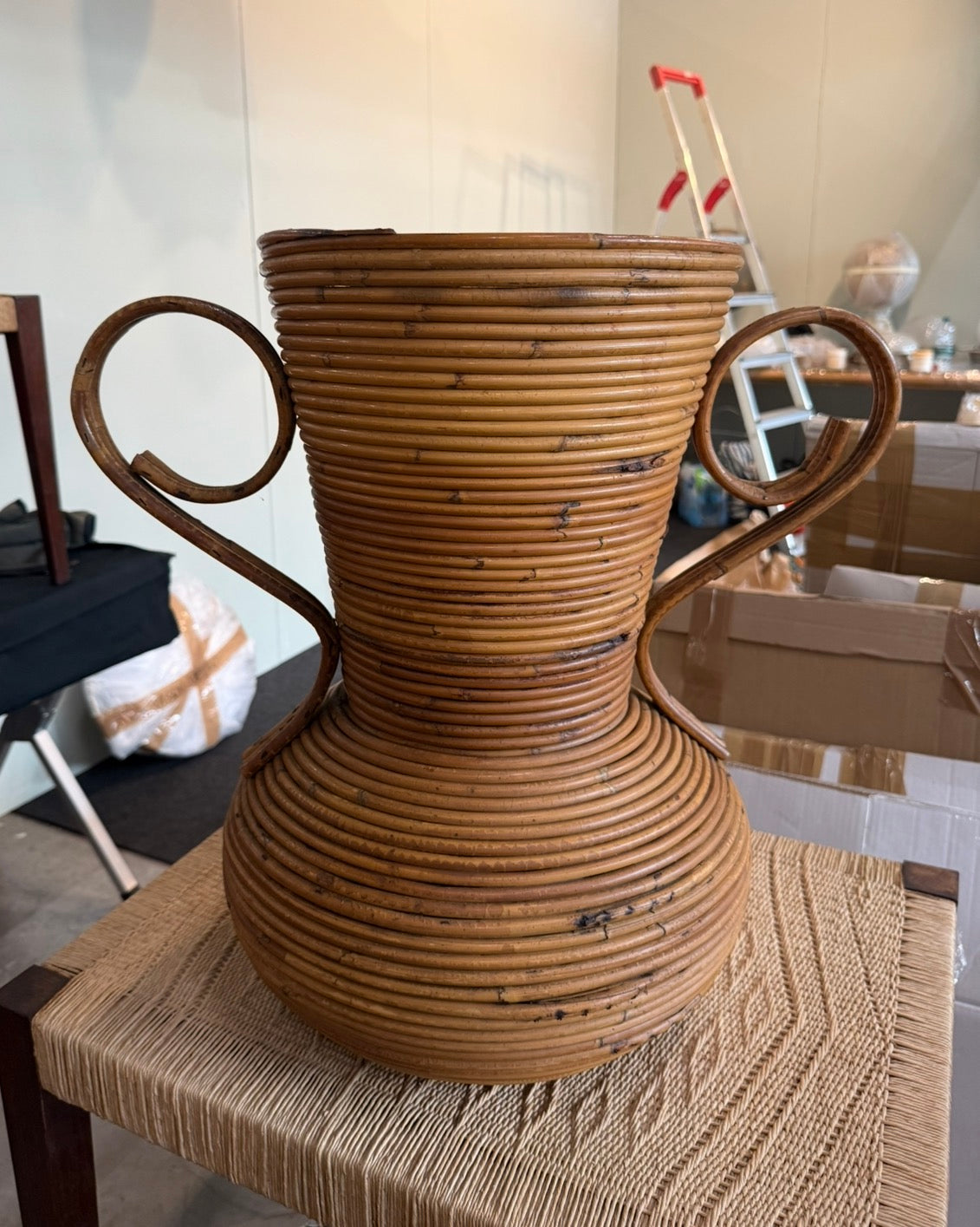 PRE-ORDER: Italian Bamboo Urn by Gabriella Crespi