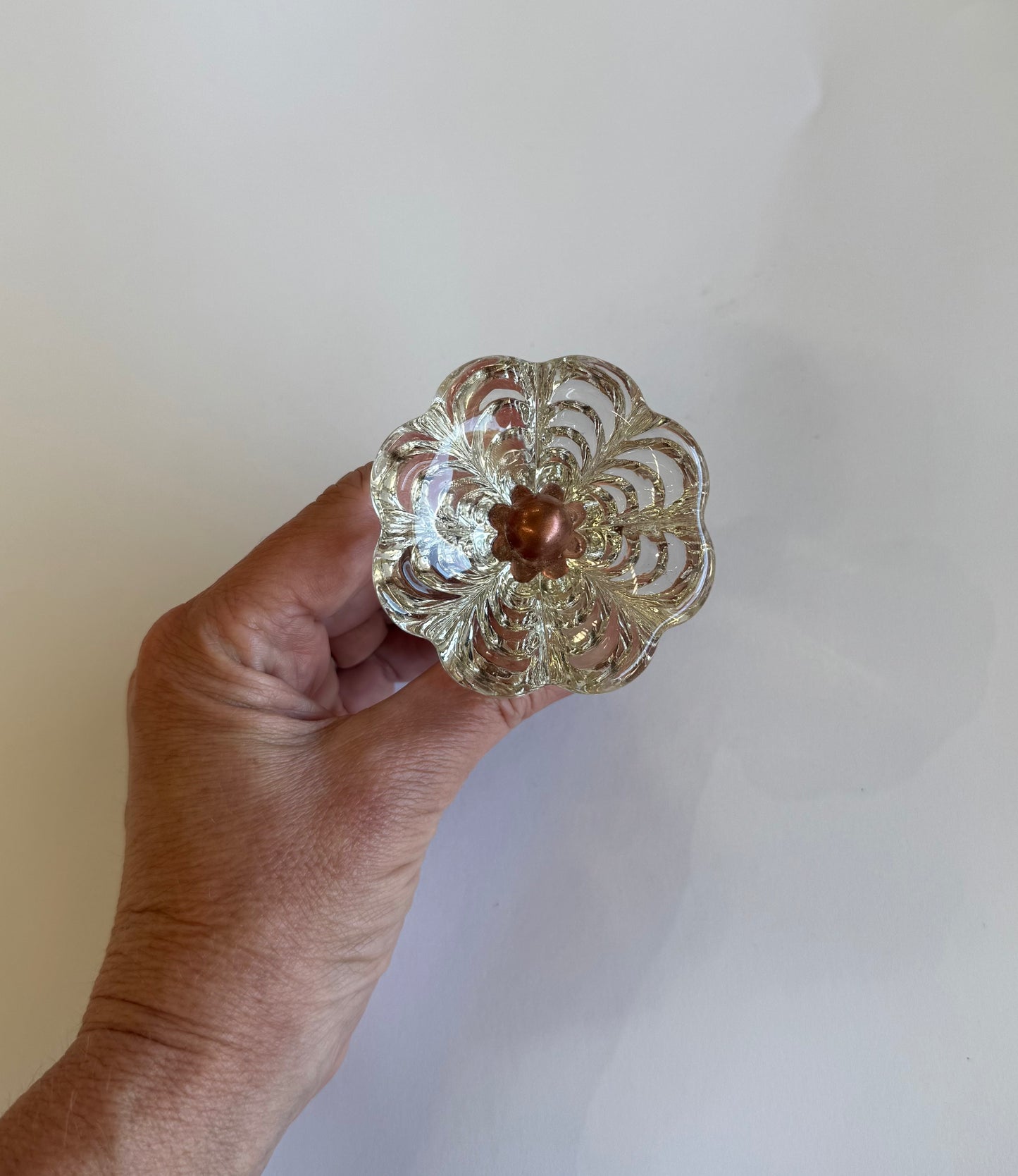 Italian Glass Drawer/Door Pulls - 4 Available