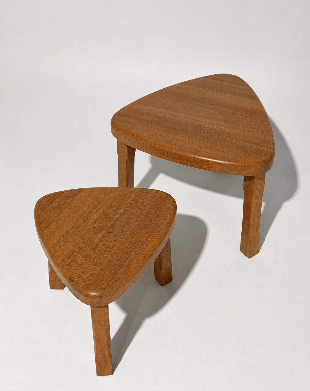 Vintage Oak Nesting Tables