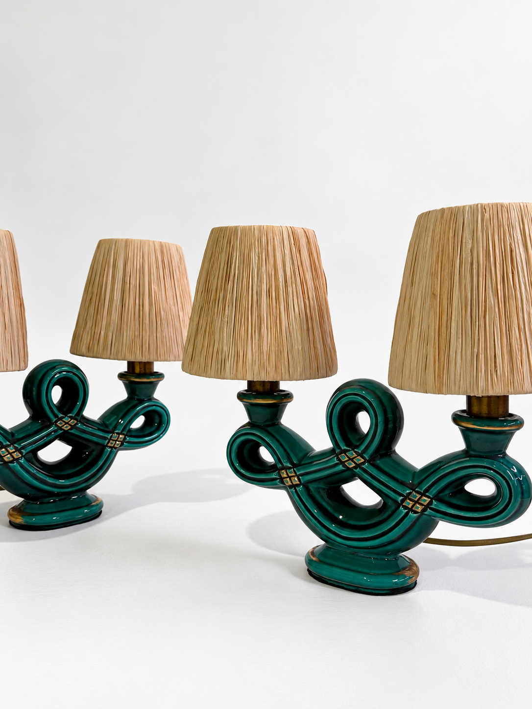 1960’s French Ceramic Lamp - Two Available