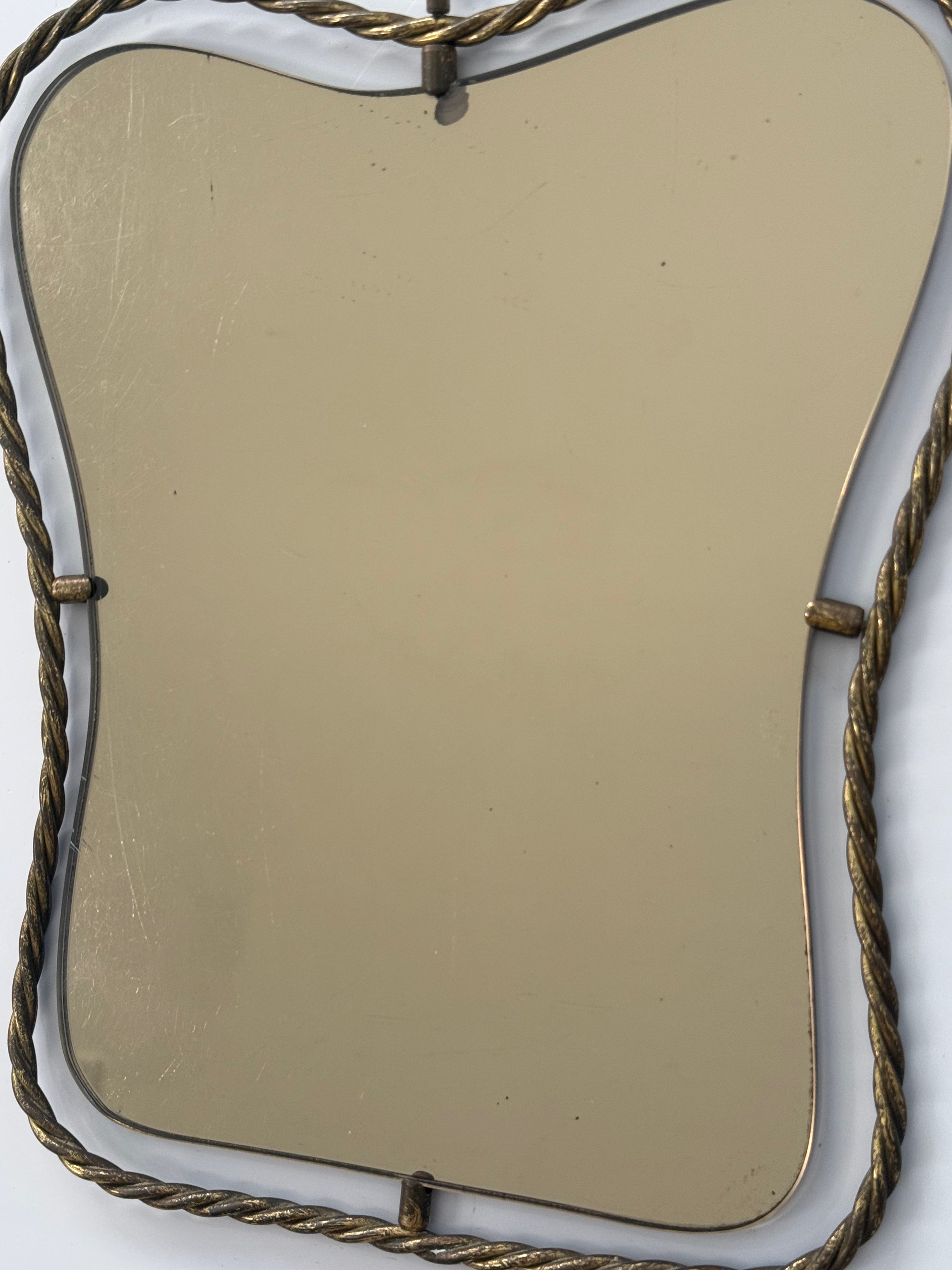 1950’s Italian Brass Mirror