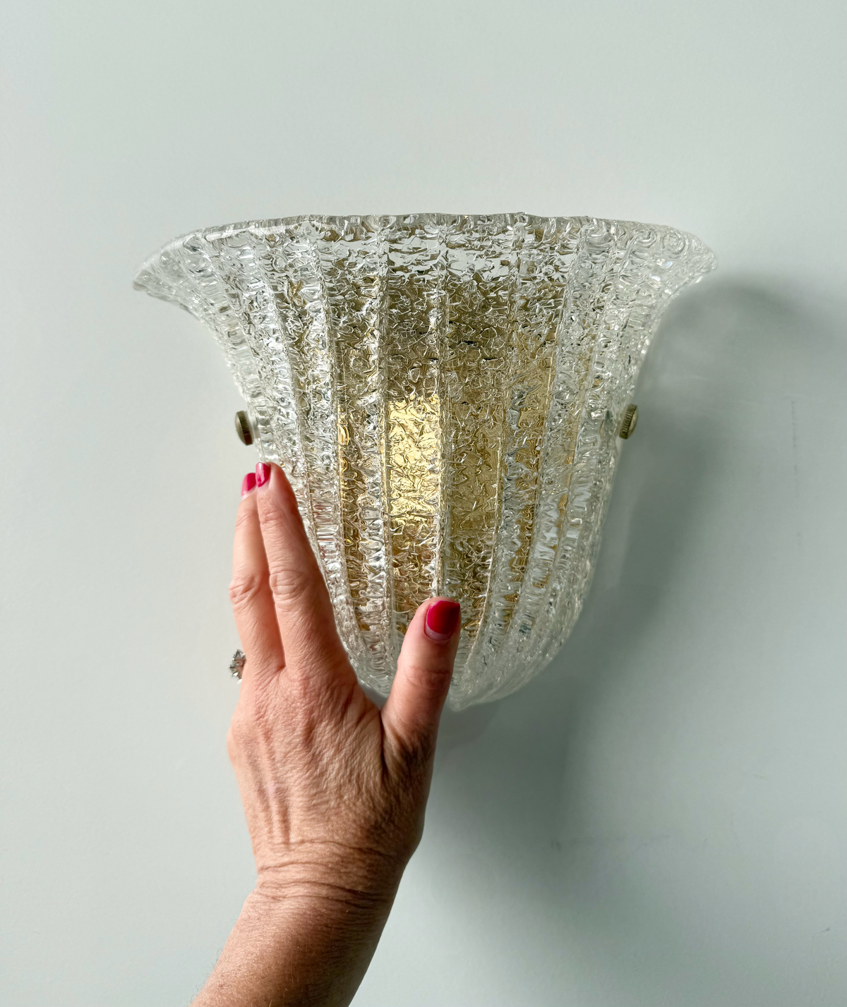 Murano Glass Wall Light - Three Available