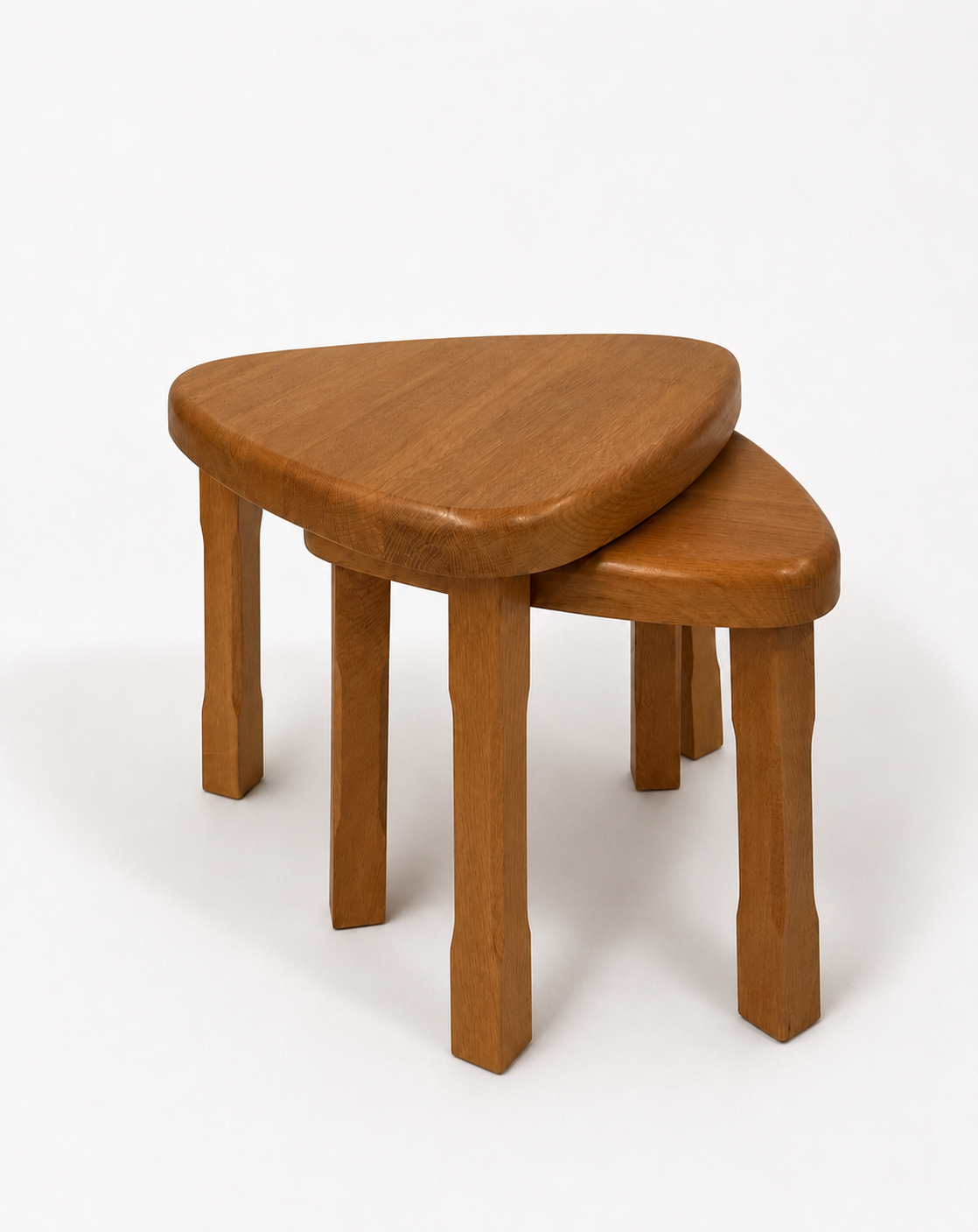 Vintage Oak Nesting Tables
