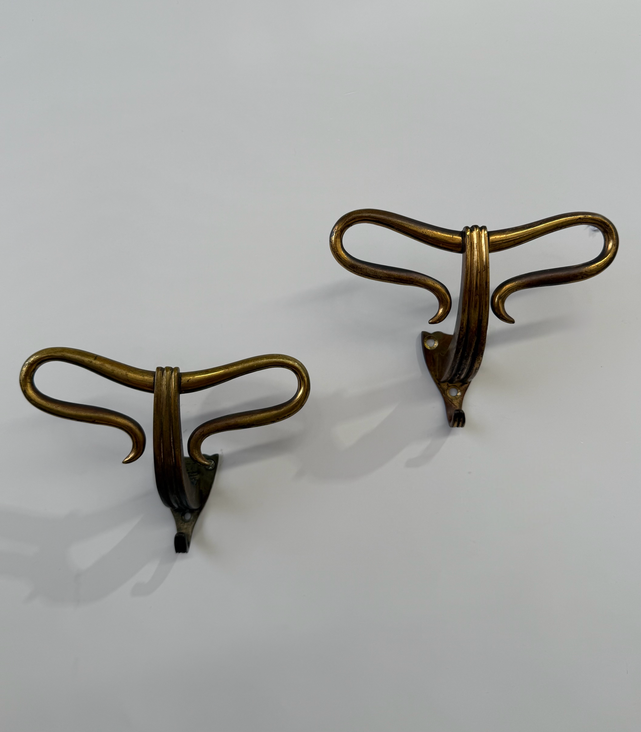 Italian Brass Wall Hook - Two Available