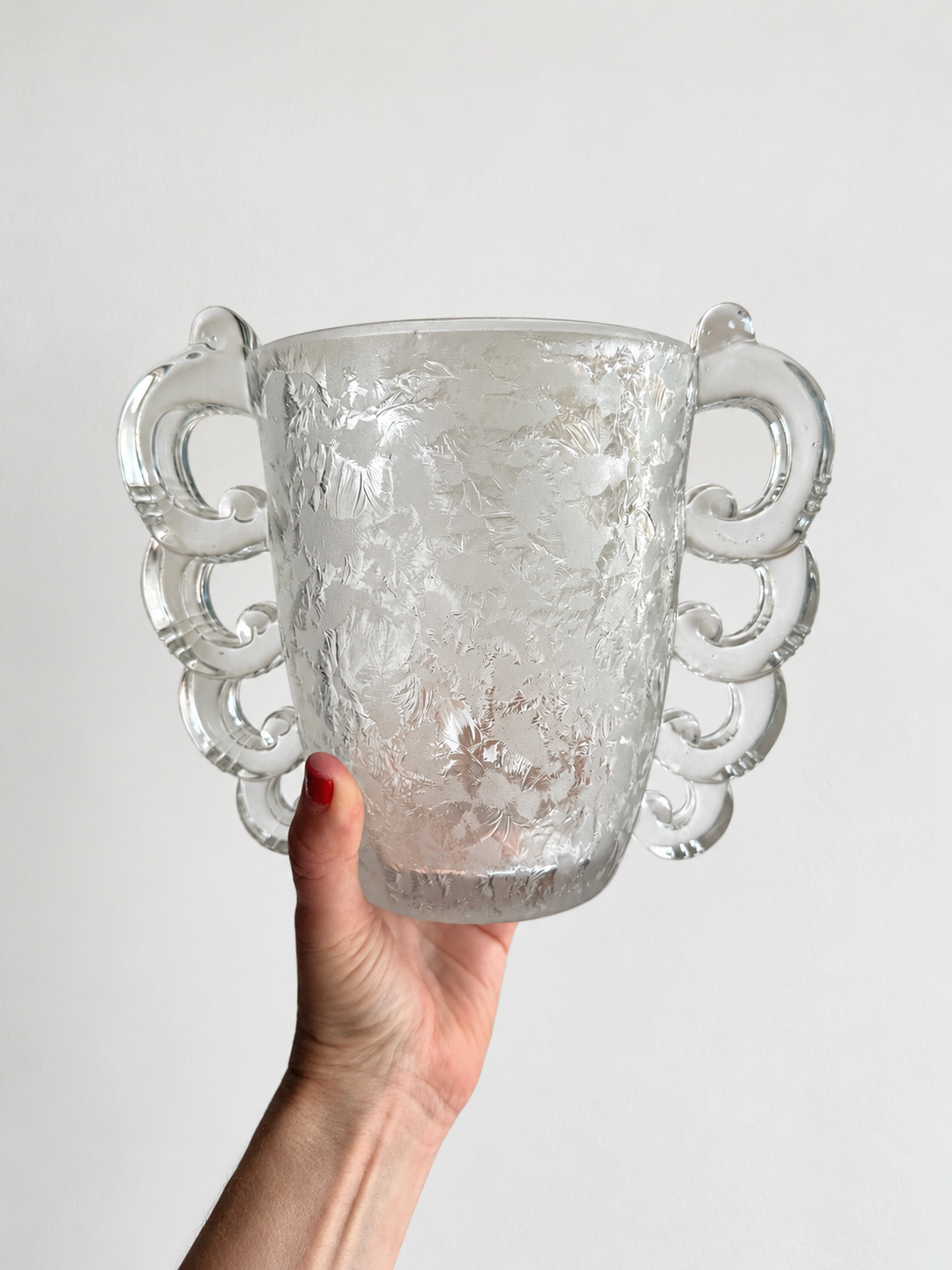 Vintage French CrystalDaum Vase