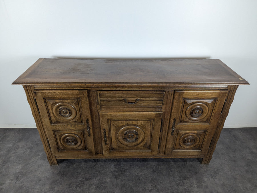 PRE ORDER: Vintage French Oak Enfilade by Charles Dudouyt