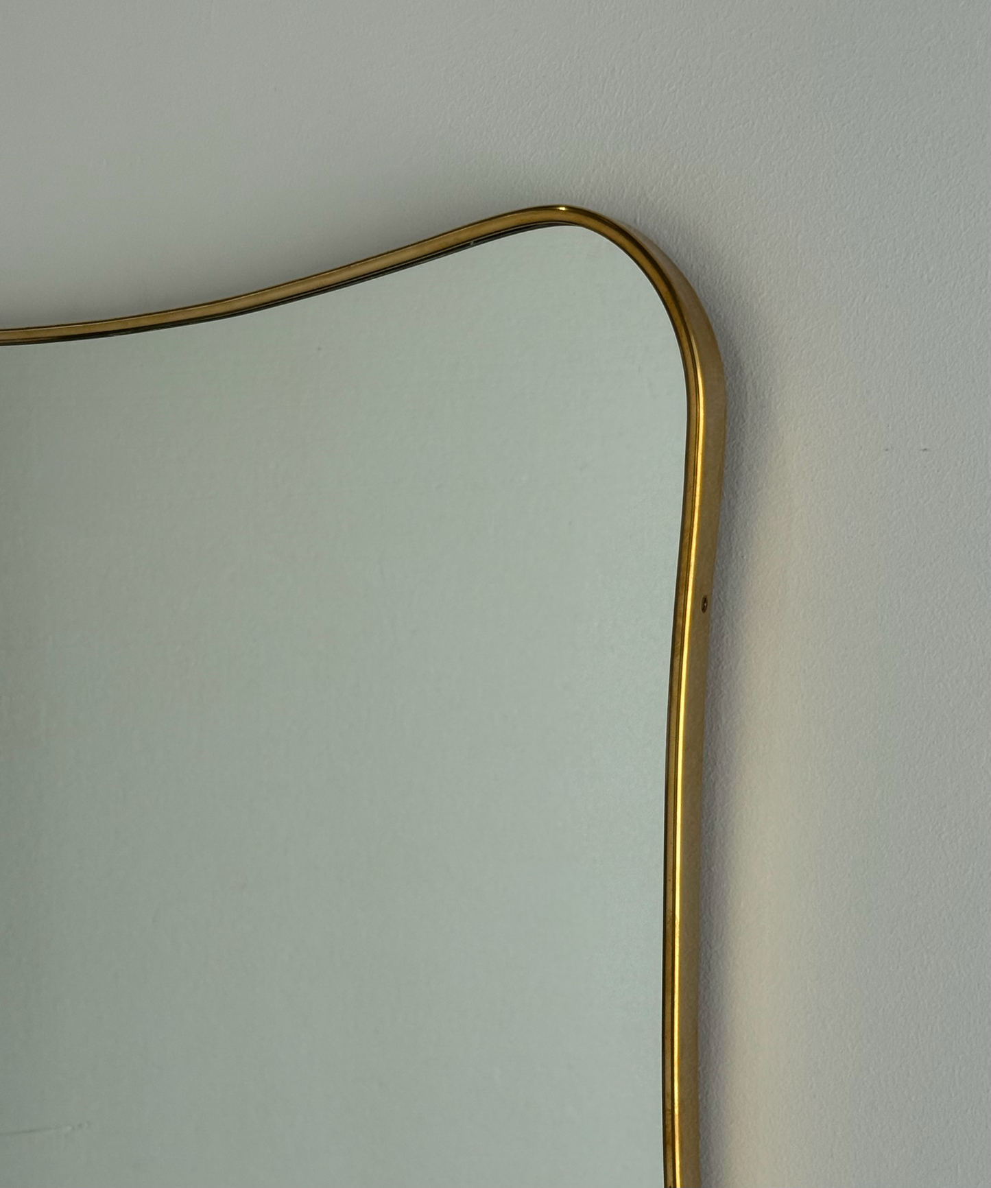 Vintage Italian Brass Ponti Mirror