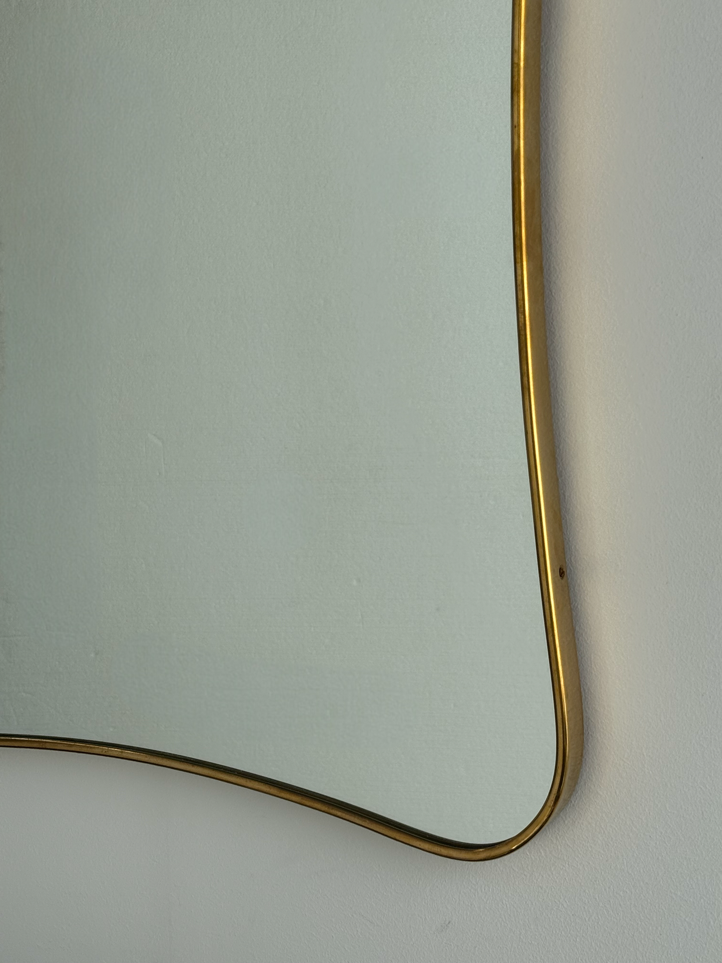 Vintage Italian Brass Ponti Mirror