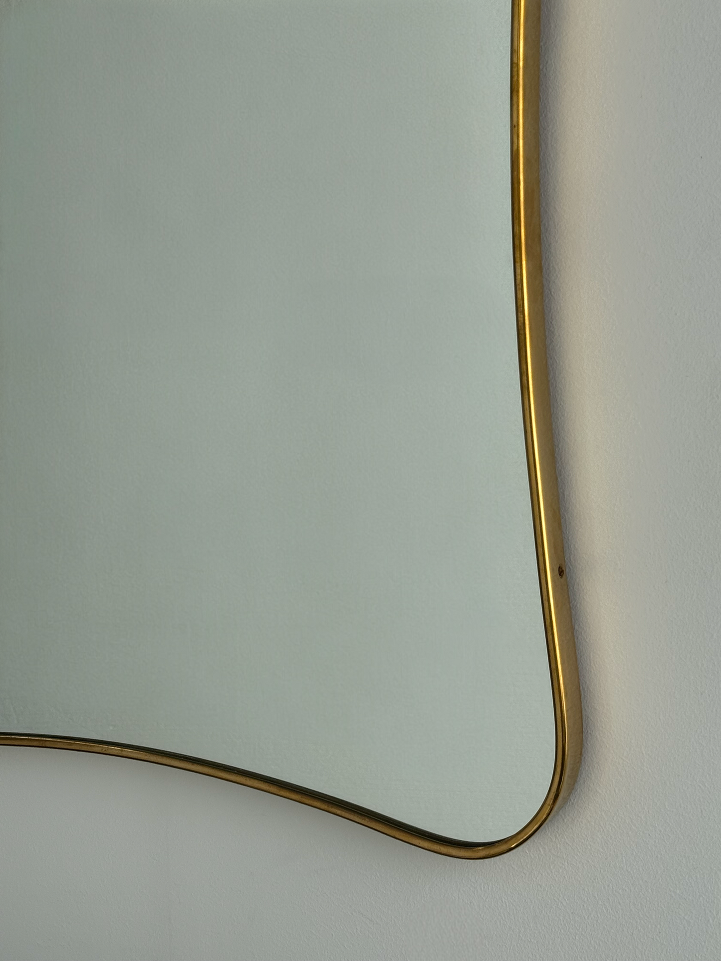 Vintage Italian Brass Ponti Mirror