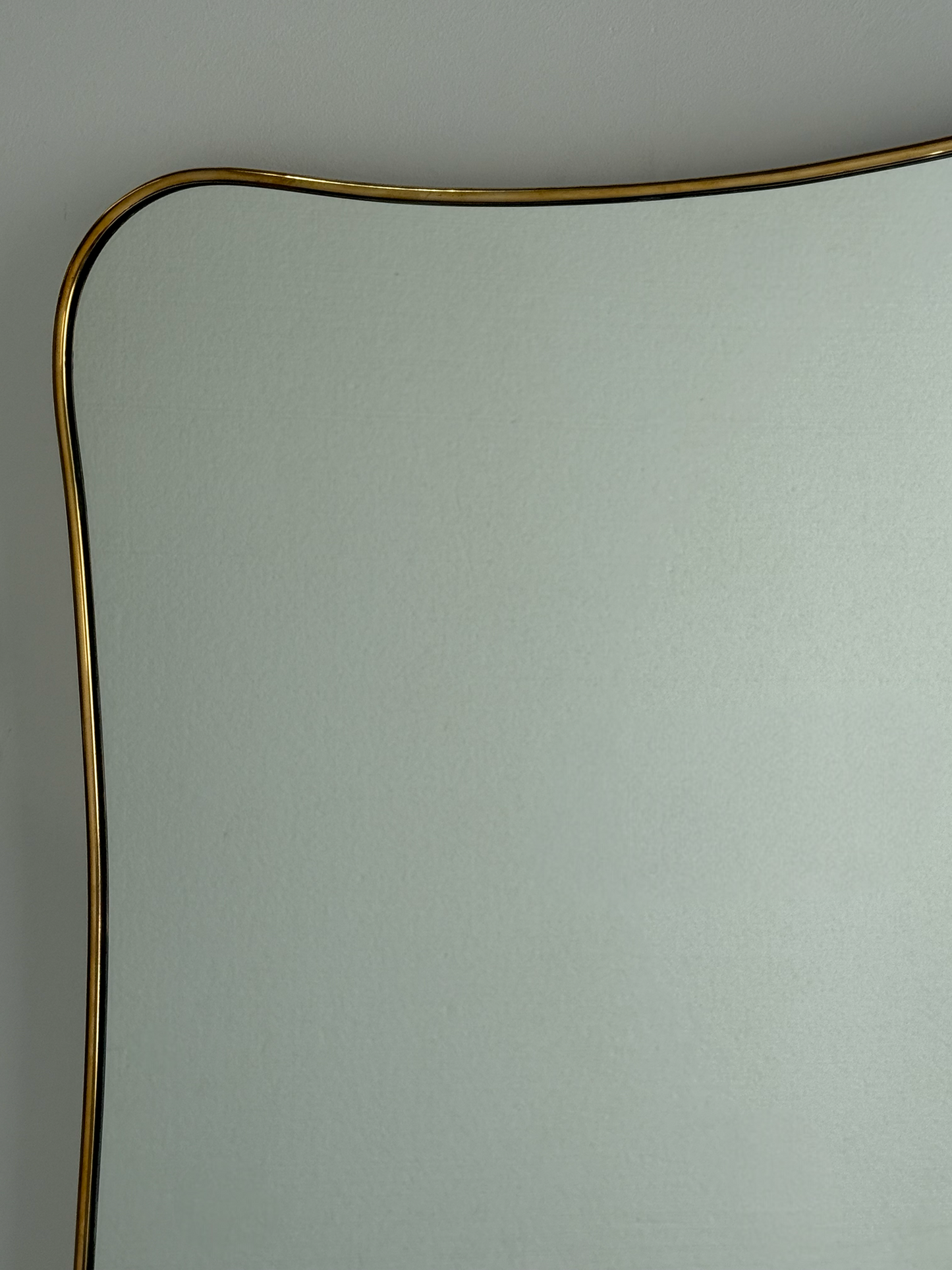 Vintage Italian Brass Ponti Mirror