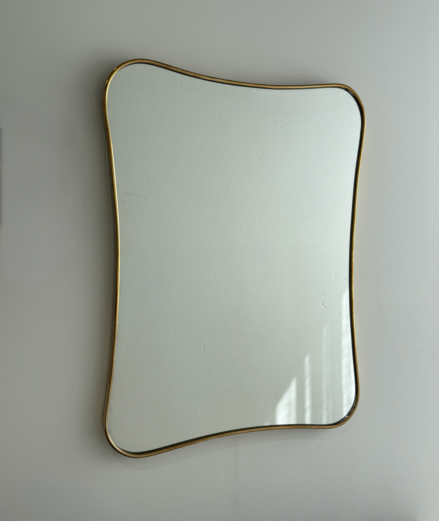 Vintage Italian Brass Ponti Mirror