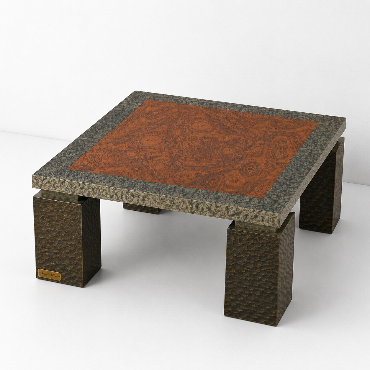 French Lacquered Coffee Table by Jean-Charles Liviani